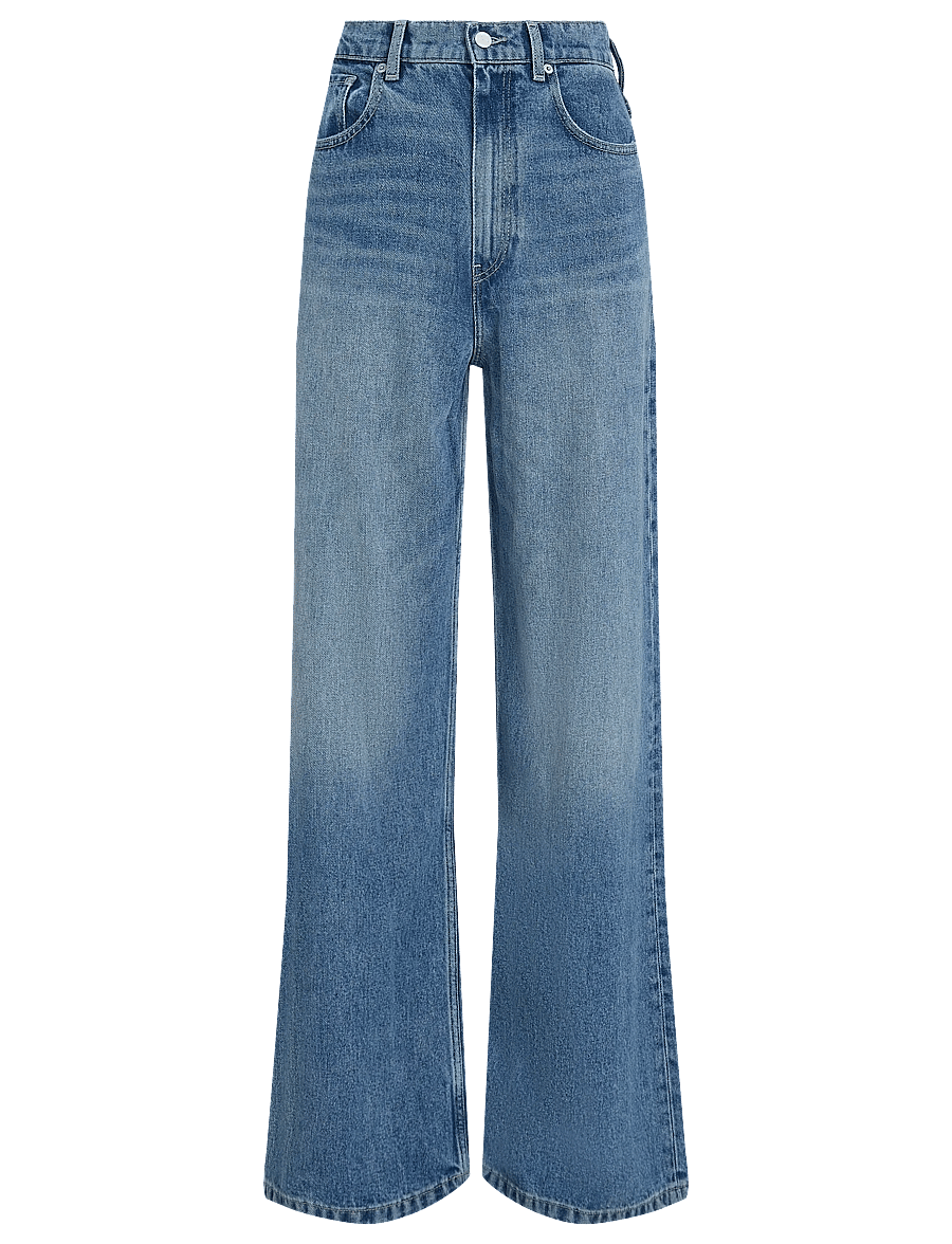 Tommy Hilfiger - DNM LANA WIDE LEG HW - víðar gallabuxur - lana - 1