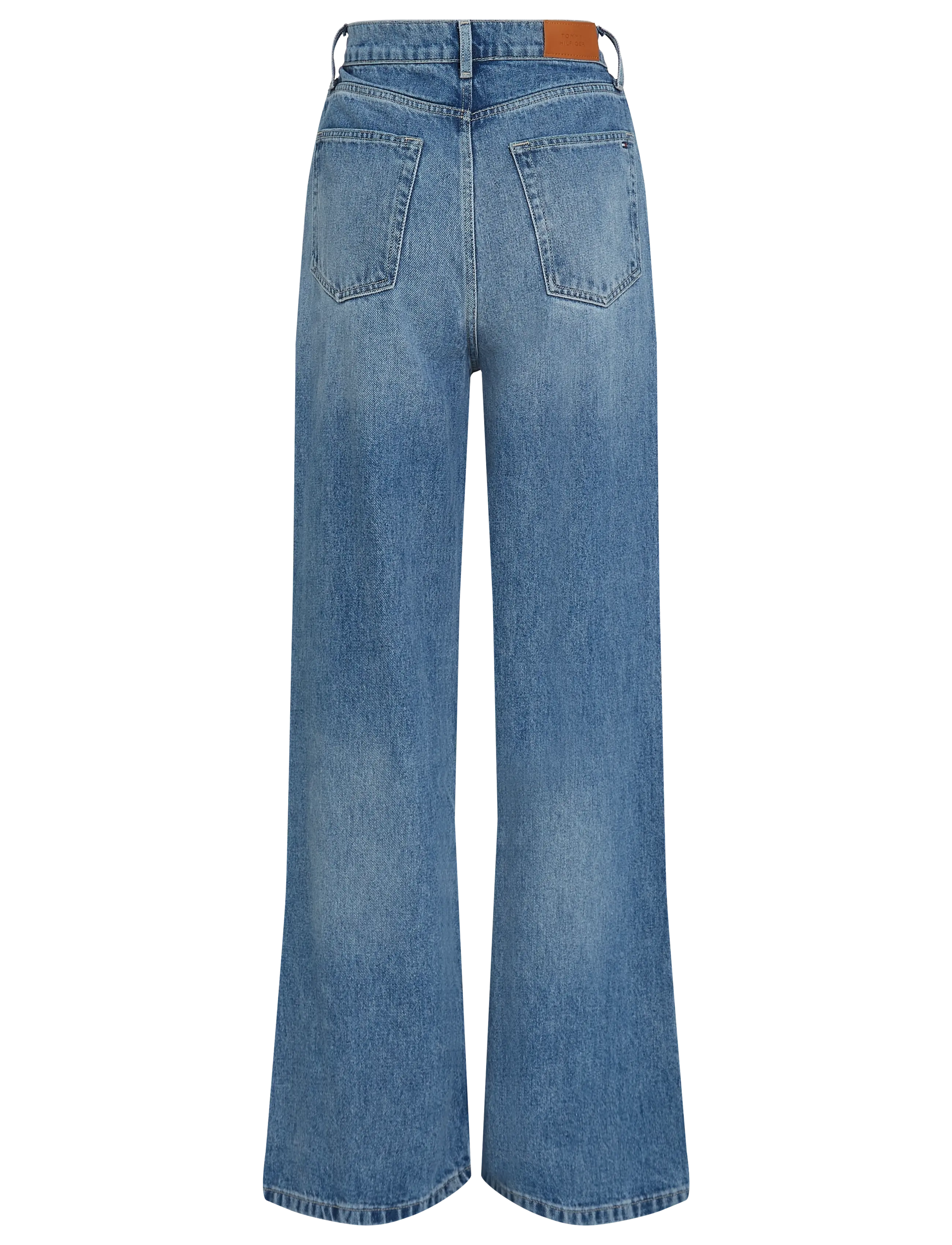 Tommy Hilfiger - DNM LANA WIDE LEG HW - víðar gallabuxur - lana - 2