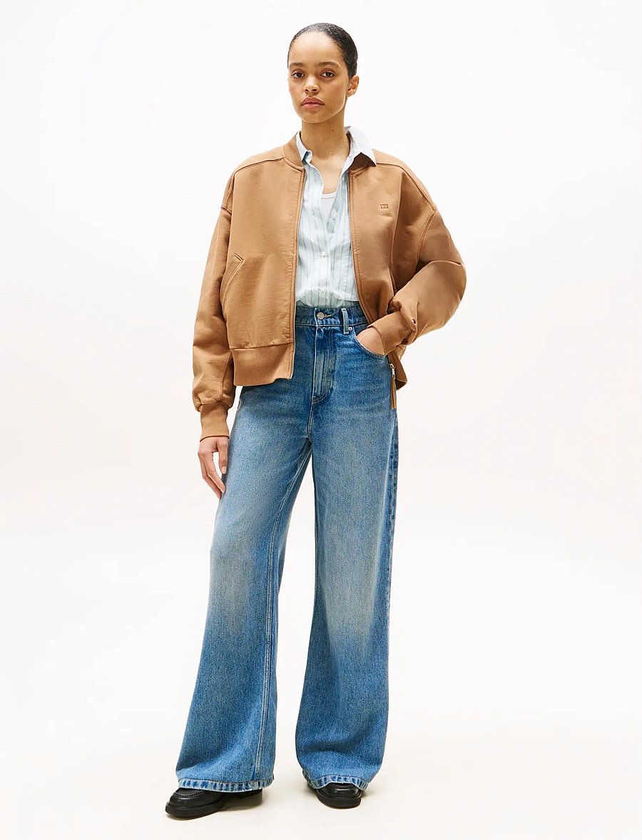 Tommy Hilfiger - DNM LANA WIDE LEG HW - víðar gallabuxur - lana - 4