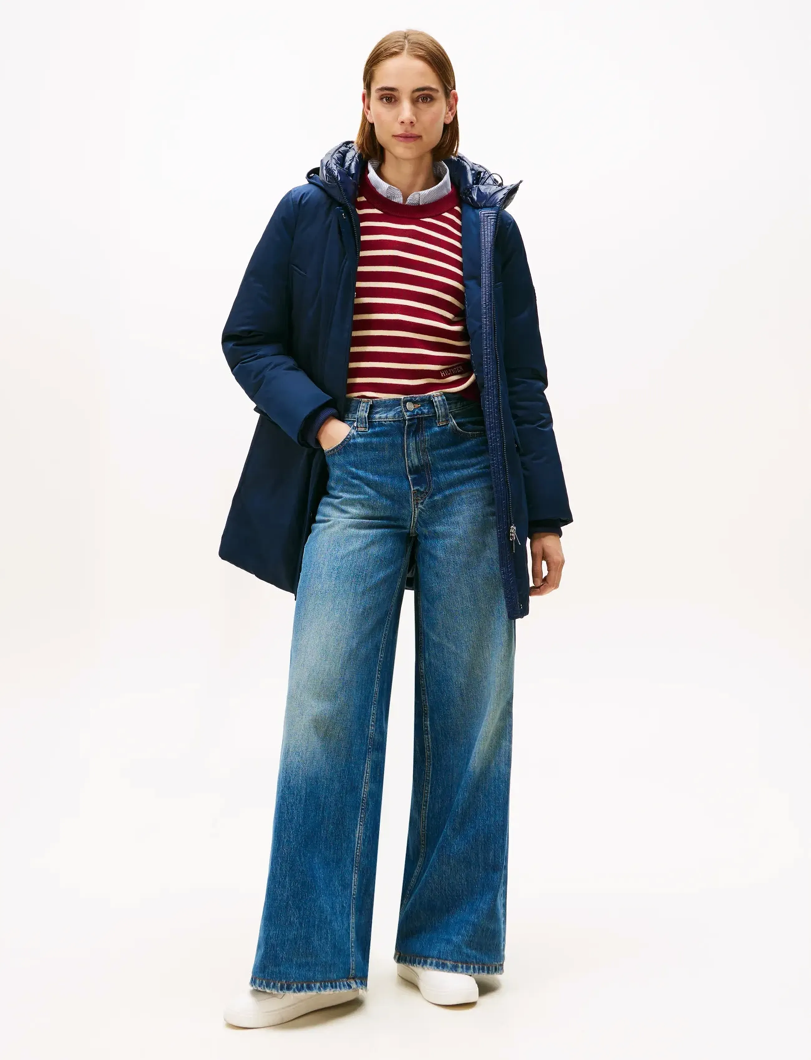 Tommy Hilfiger Padded Nylon Reg Parka, XXL, Oberbekleidung, Marineblau - Parka Coats, Frauen
