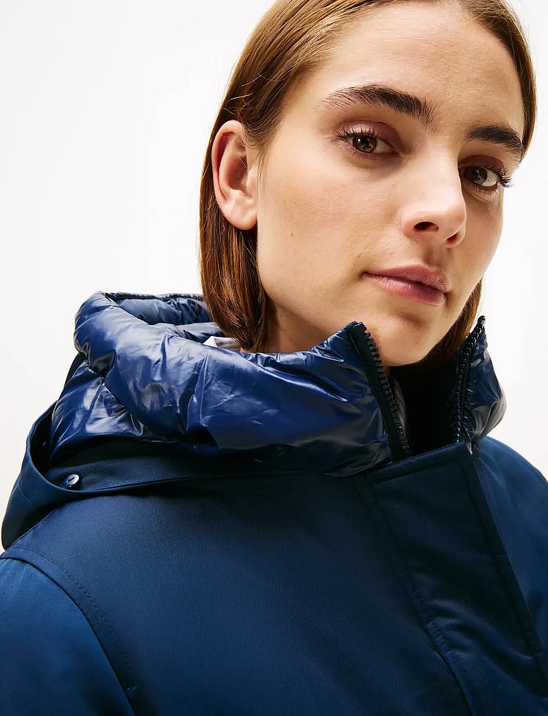 Tommy Hilfiger - PADDED NYLON REG PARKA - parkas - dark night navy - 4