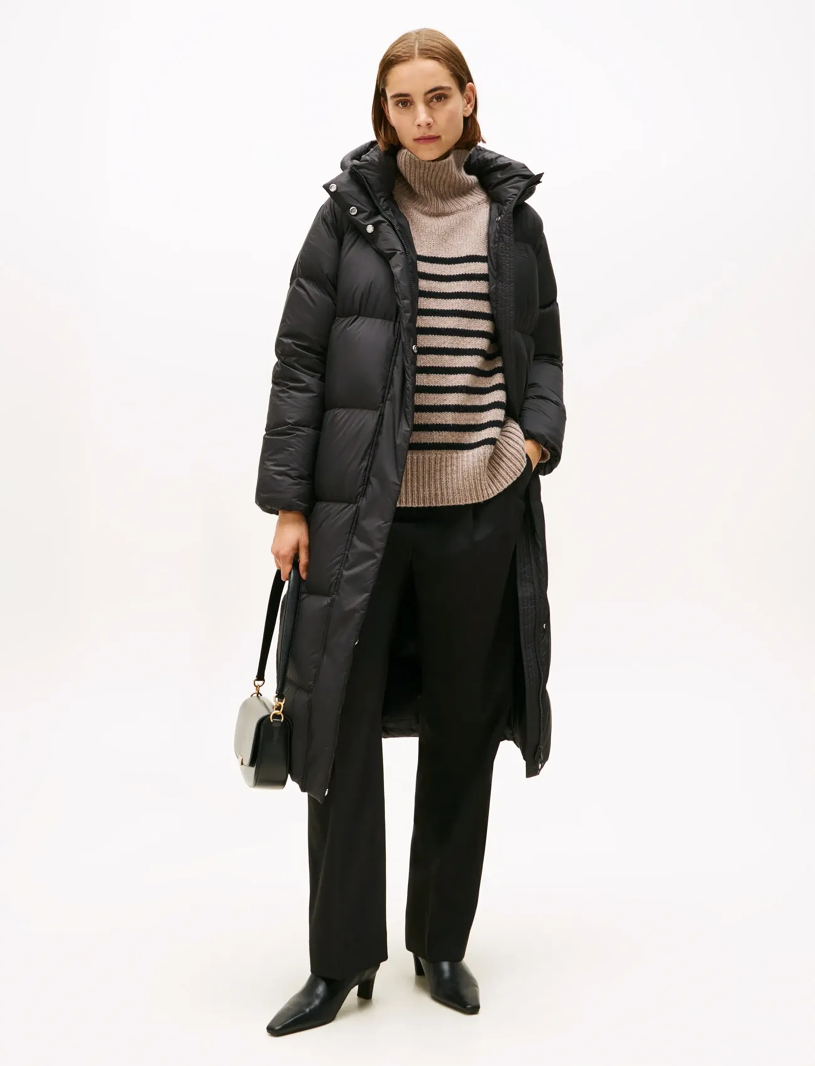 Tommy Hilfiger Modern Down Reg Maxi Coat, L, Coats, Schwarz - Padded Frauen
