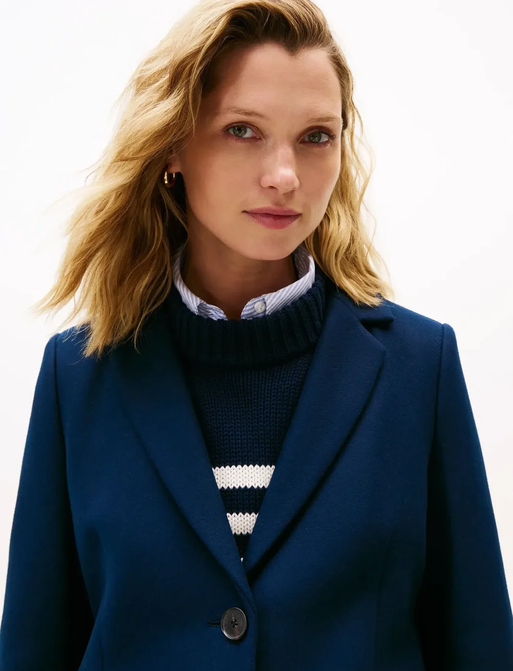 Tommy Hilfiger - CLASSIC SB WOOL REG COAT - ullkappor - dark night navy - 3