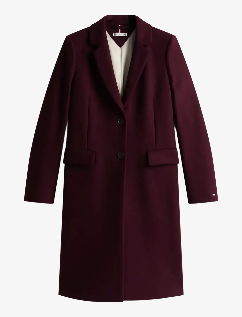 Tommy Hilfiger - CLASSIC SB WOOL REG COAT - uldfrakker - deep burgundy - 1