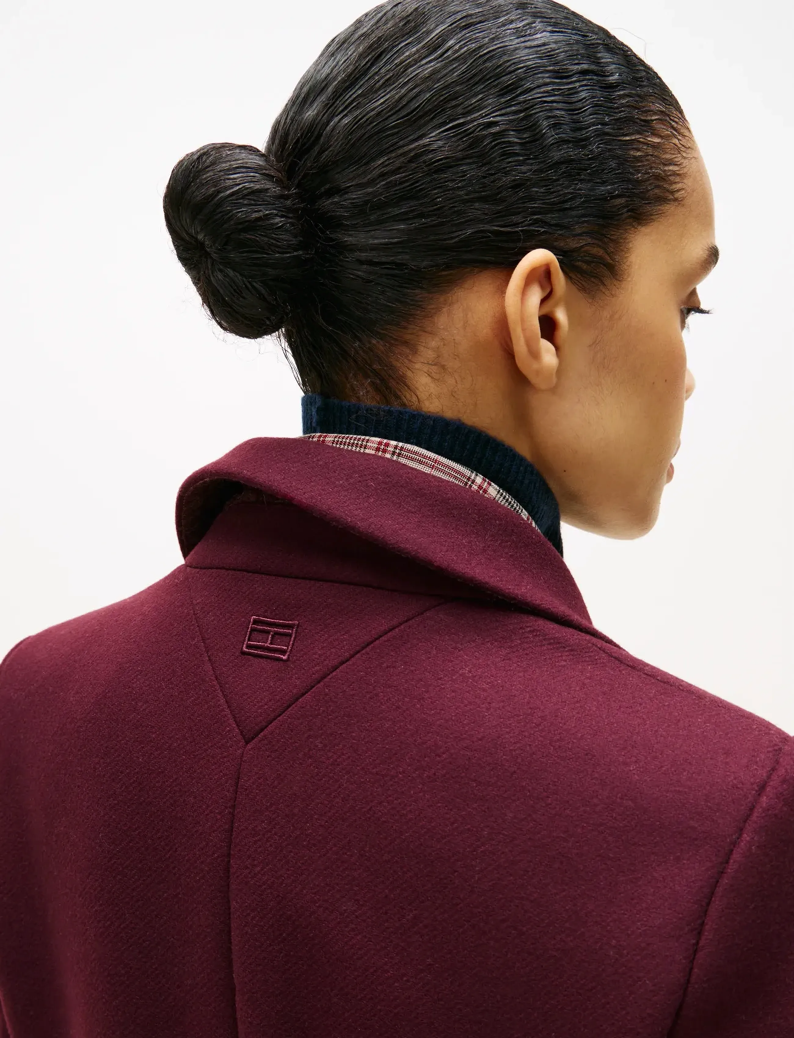 Tommy Hilfiger - CLASSIC SB WOOL REG COAT - ziemas jakas - deep burgundy - 2