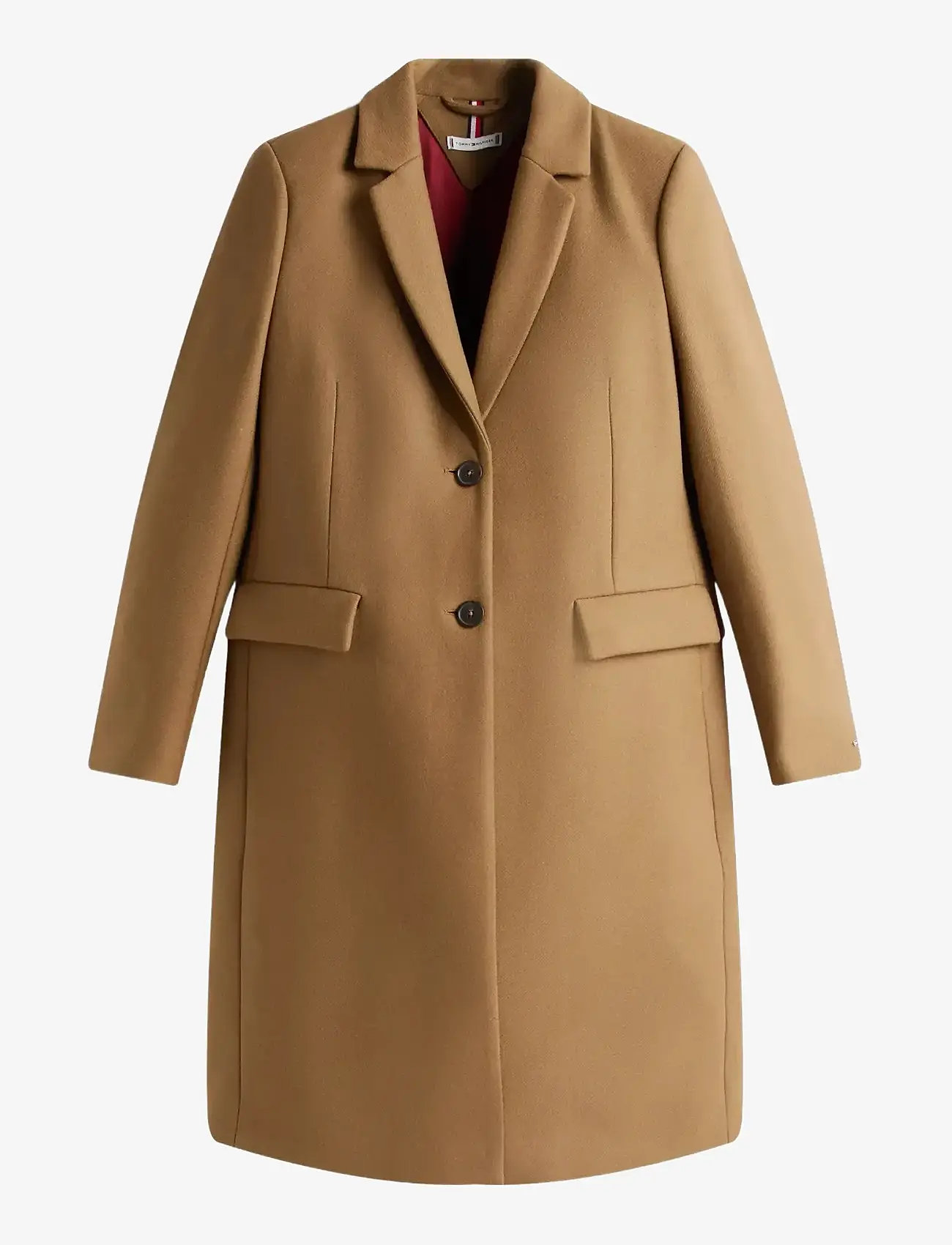 Tommy Hilfiger - CLASSIC SB WOOL REG COAT - ullkappor - light sepia brown - 1