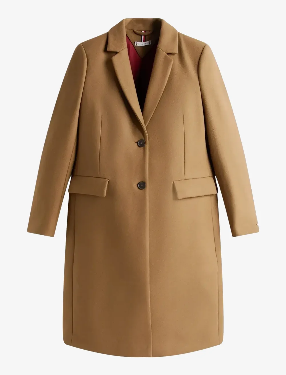 Tommy Hilfiger - CLASSIC SB WOOL REG COAT - ullkappor - light sepia brown - 1