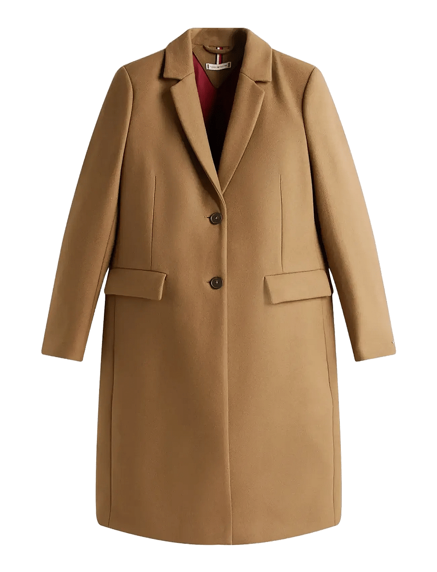 Tommy Hilfiger - CLASSIC SB WOOL REG COAT - vinterjakker - light sepia brown - 1