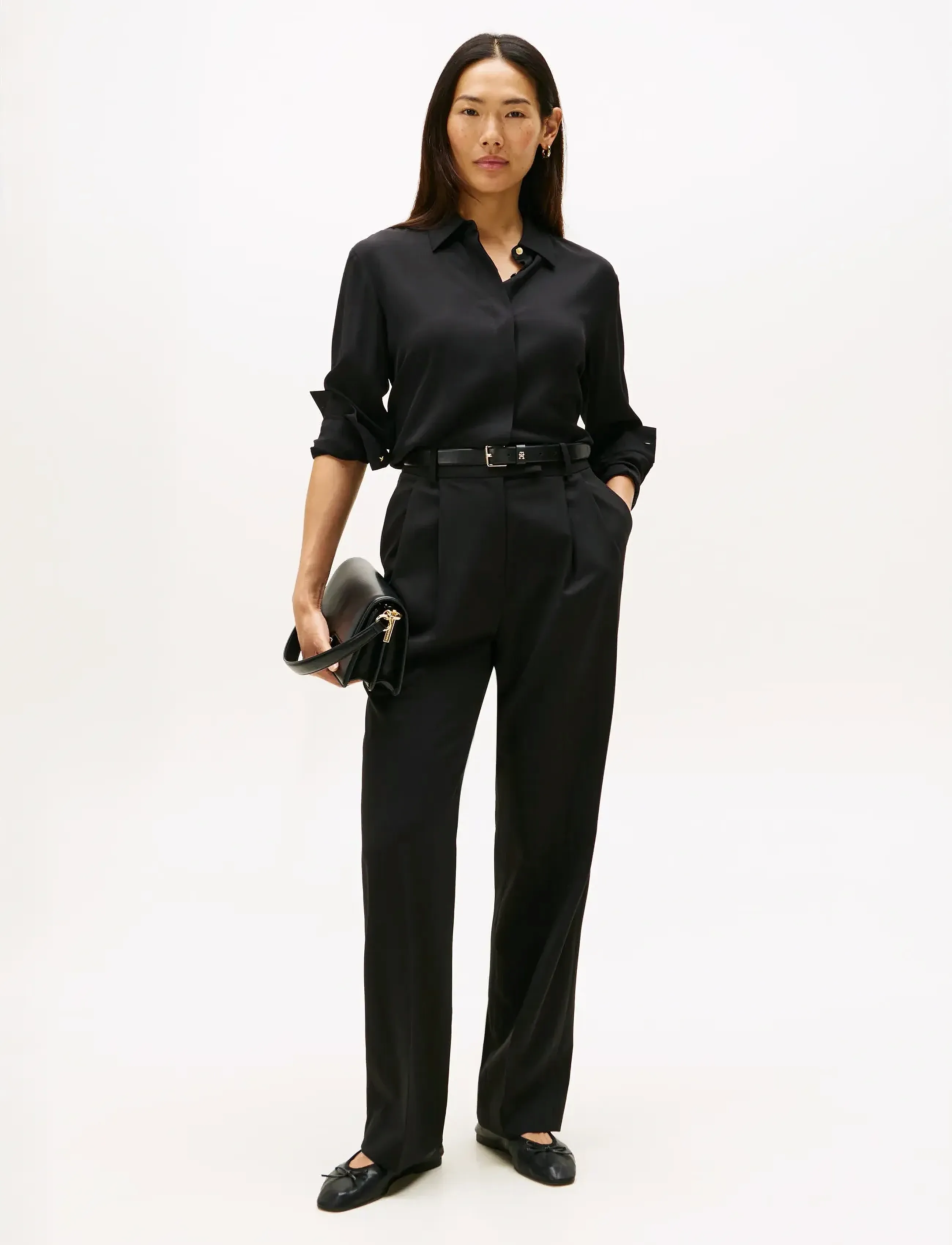 Tommy Hilfiger - SOFT VIS LS REGULAR SHIRT - black - 3