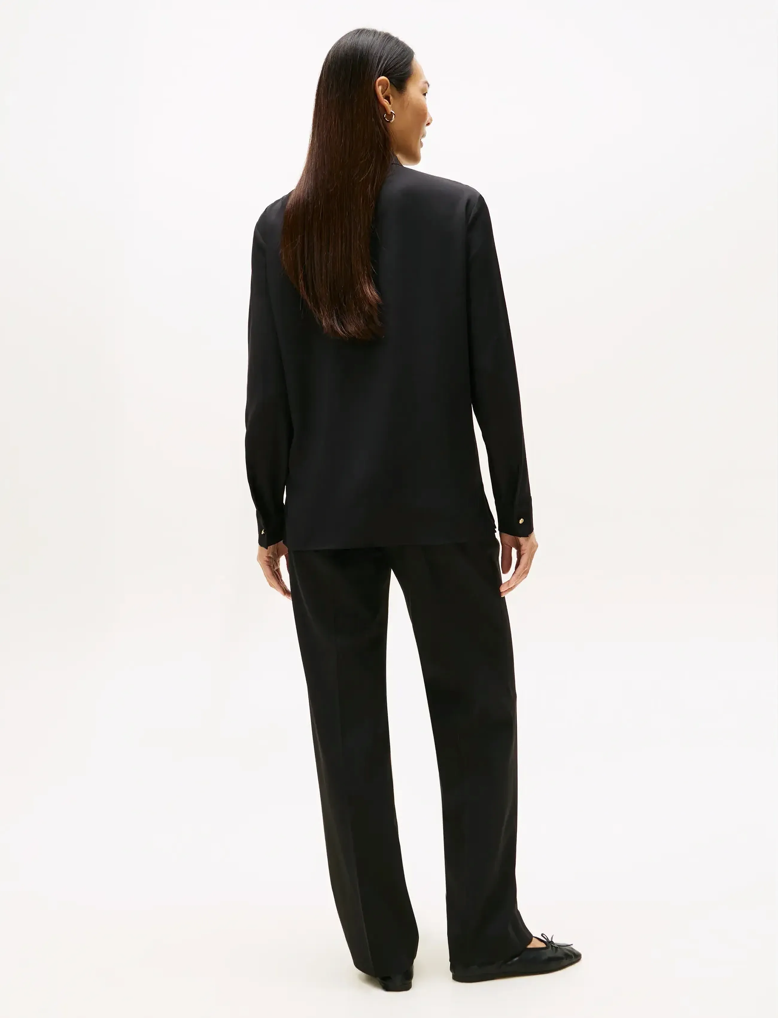 Tommy Hilfiger - SOFT VIS LS REGULAR SHIRT - black - 4