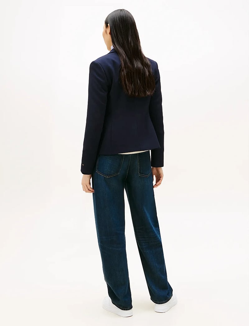 Tommy Hilfiger - PUNTO TONAL CREST SLIM BLAZER - einreihige blazer - dark night navy - 3