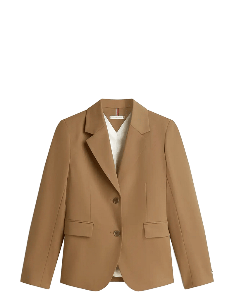 Tommy Hilfiger - TIMELESS WOOL REG STRT SB BLAZER - enkeltradede blazere - nordic taupe - 1