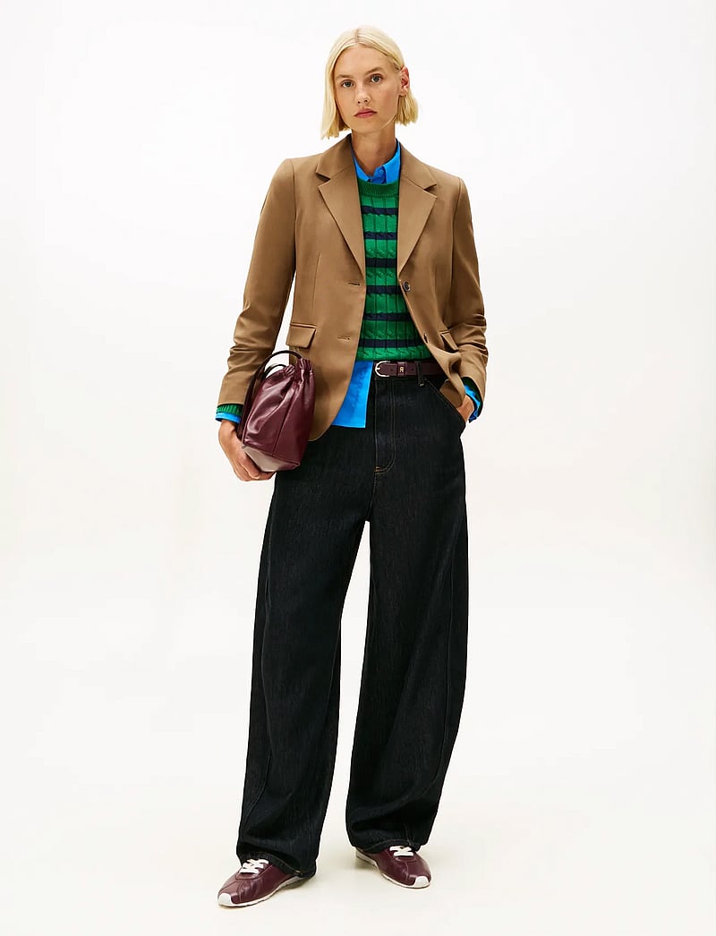 Tommy Hilfiger - TIMELESS WOOL REG STRT SB BLAZER - enkeltradede blazere - nordic taupe - 2