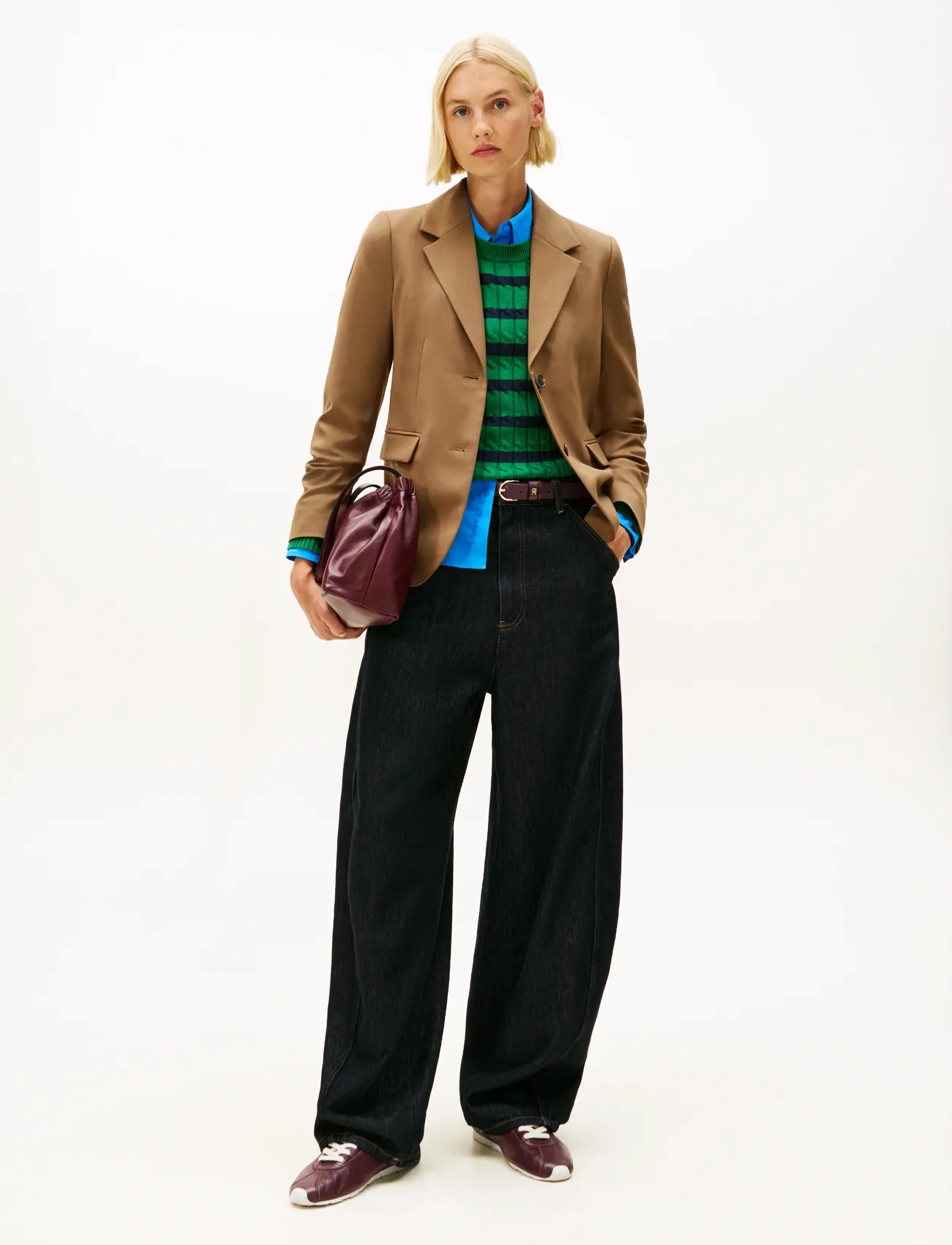 Tommy Hilfiger - TIMELESS WOOL REG STRT SB BLAZER - festtøj til outletpriser - nordic taupe - 2