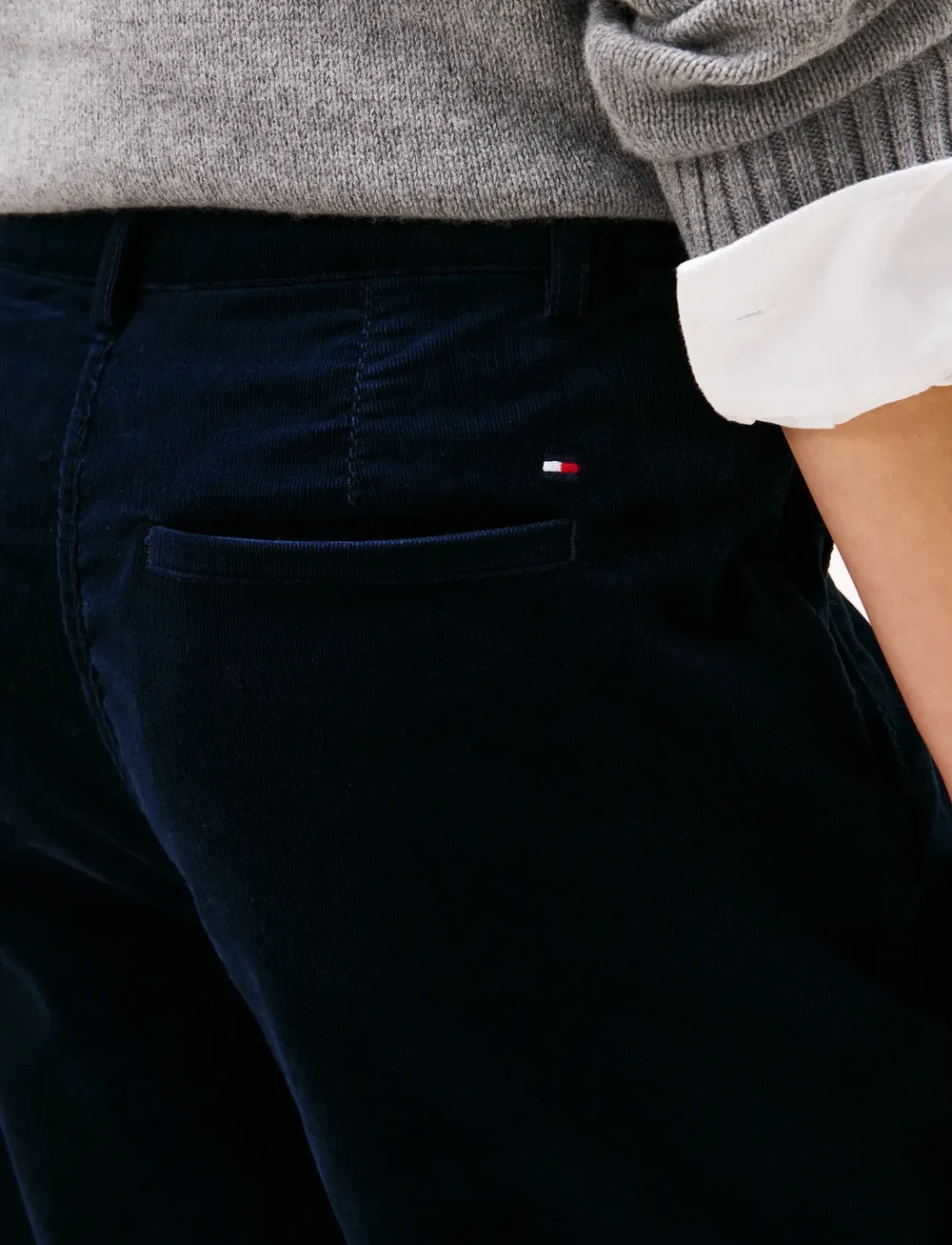 Tommy Hilfiger - CORDUROY SLIM STRAIGHT PANT - bukser med lige ben - dark night navy - 3