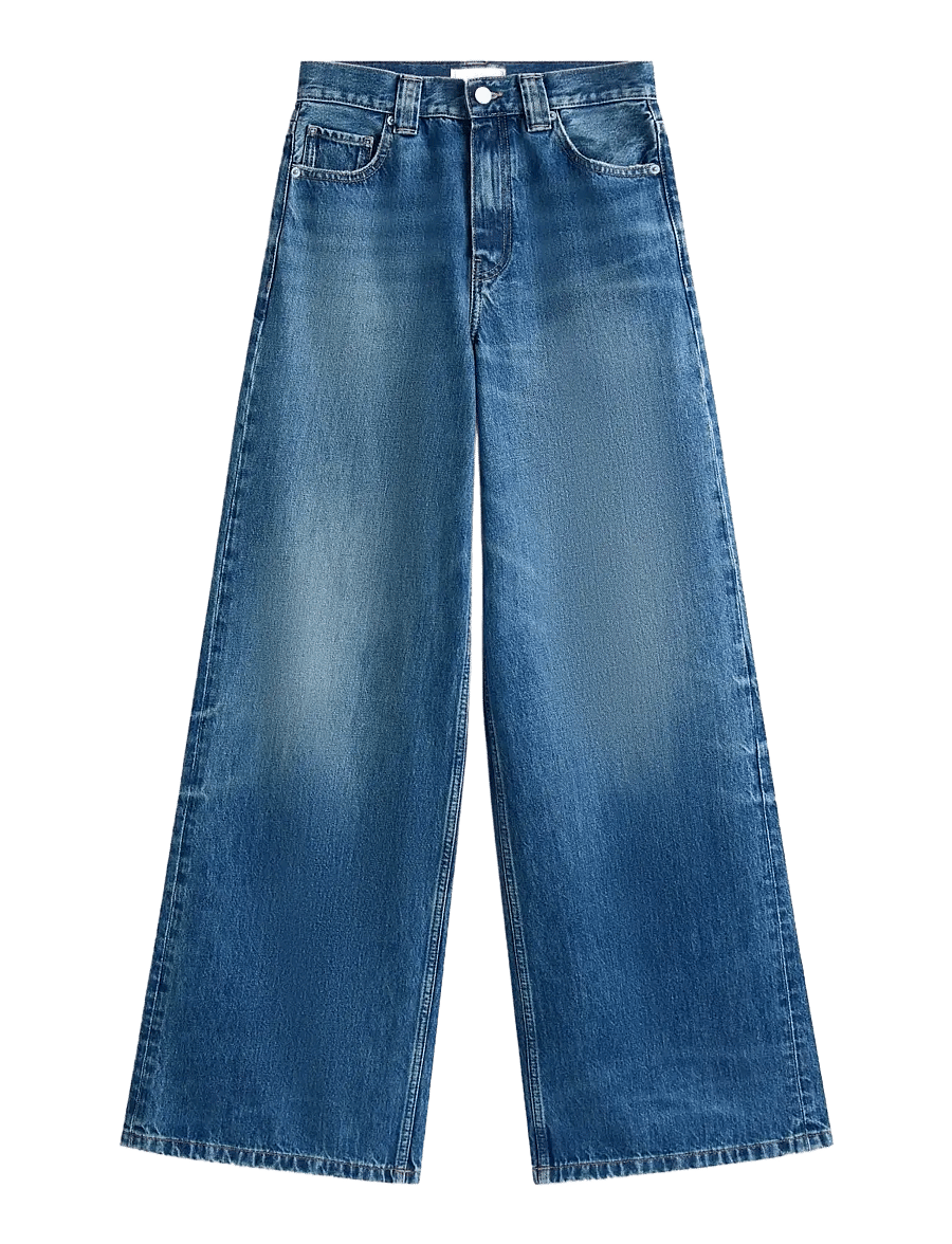 Tommy Hilfiger - DNM KRIS 70s WIDE LEG HW - hosen mit weitem bein - kris - 1