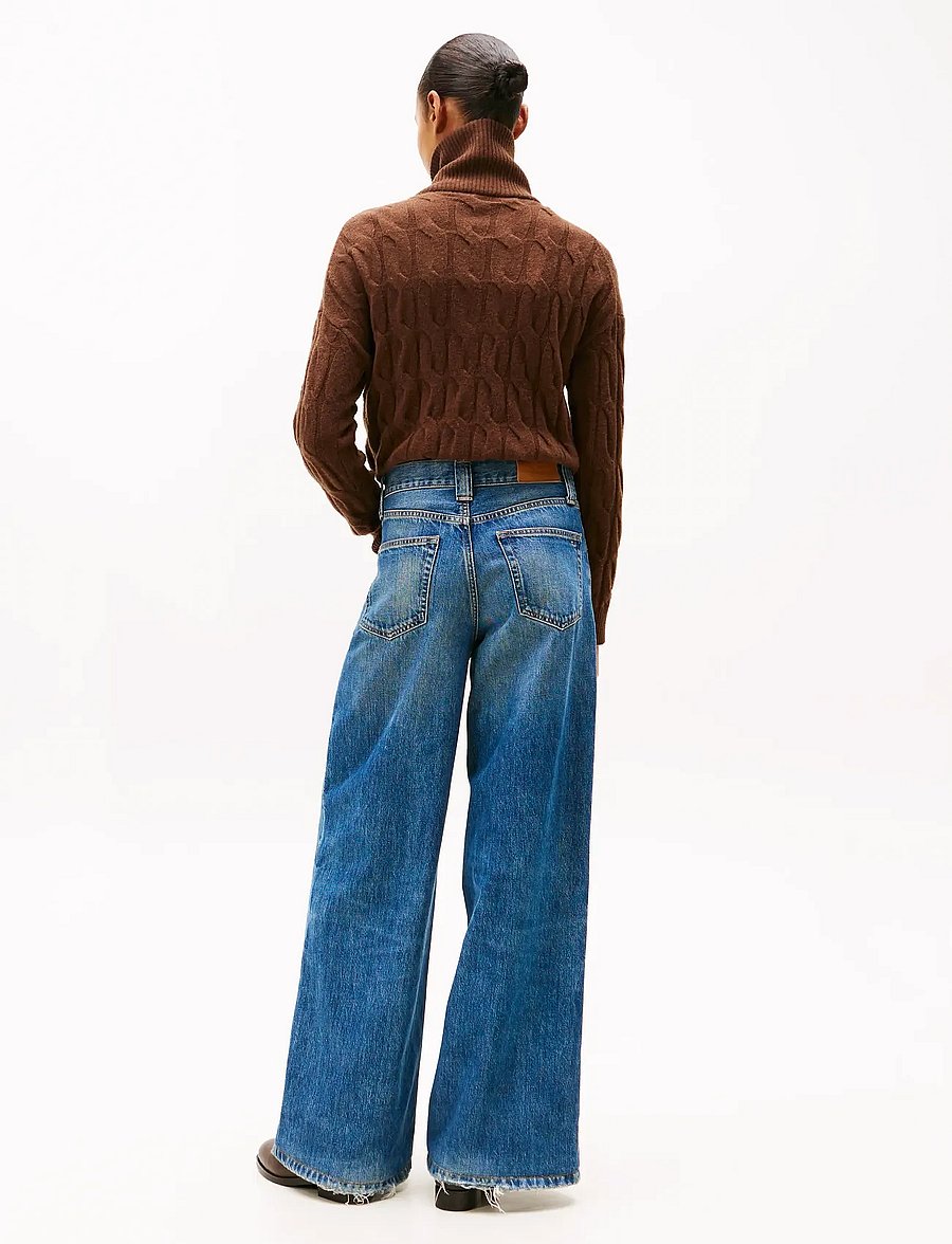 Tommy Hilfiger - DNM KRIS 70s WIDE LEG HW - hosen mit weitem bein - kris - 2