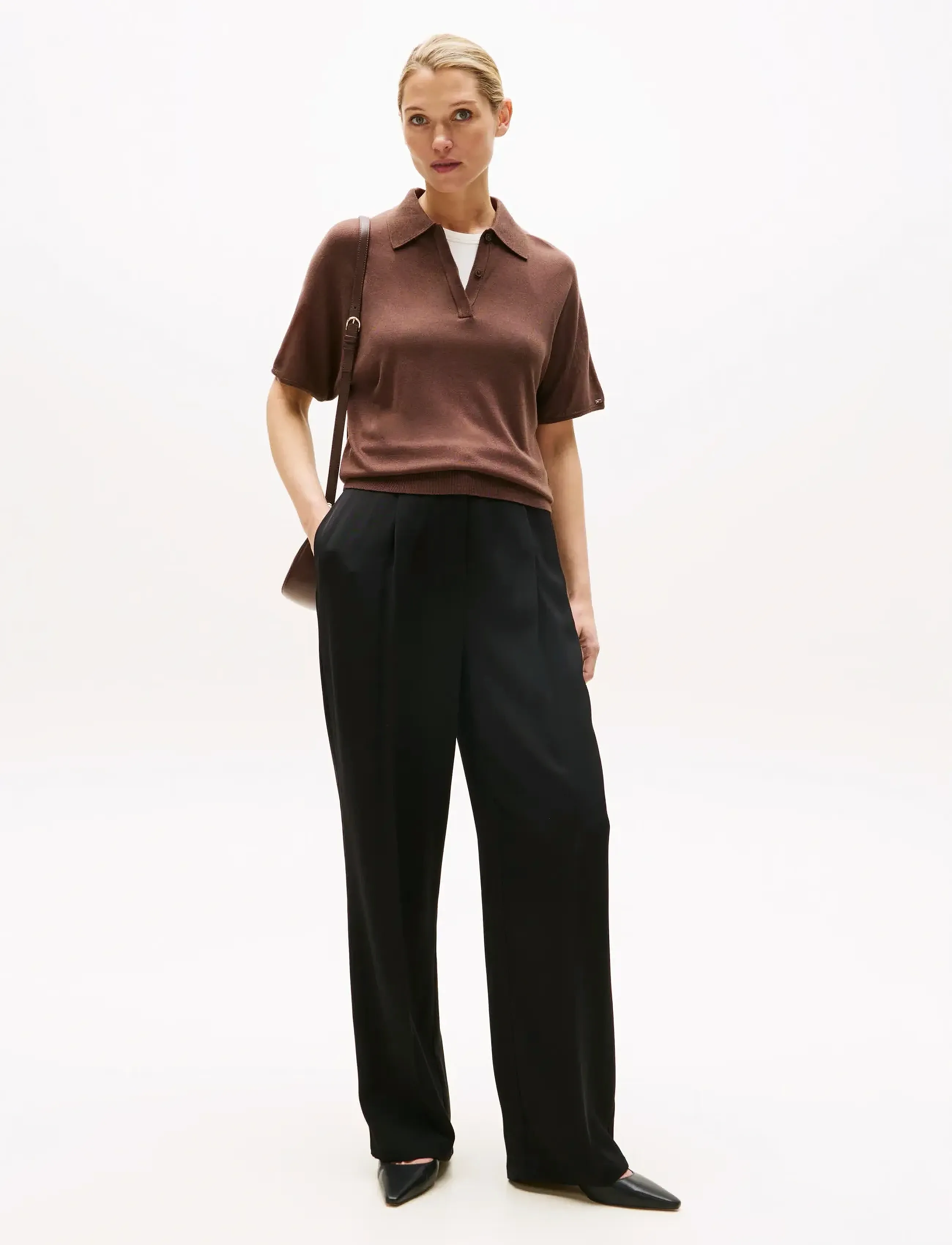 Tommy Hilfiger - VIS TWILL RLXD STRAIGHT PANTS - black - 3