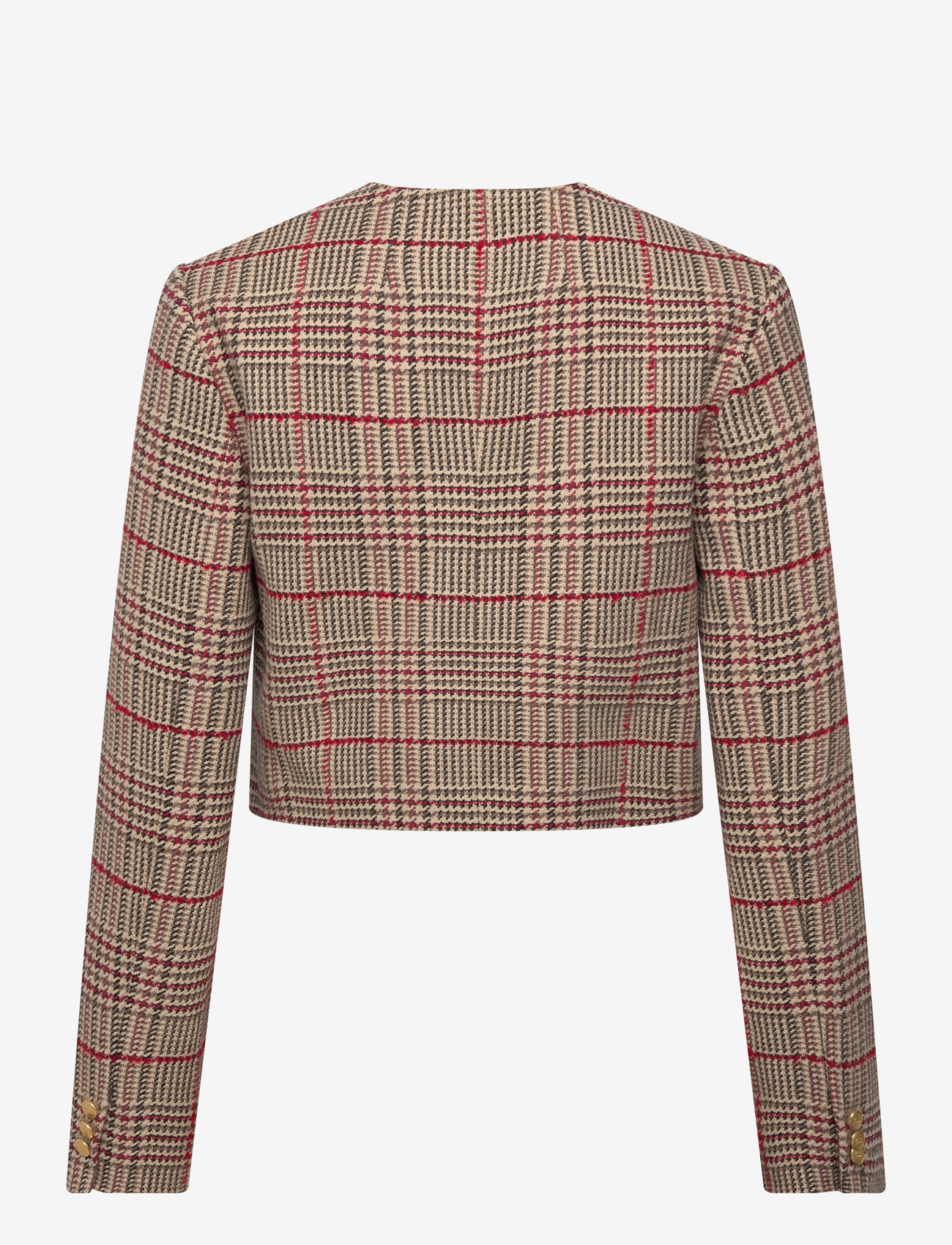 Tommy Hilfiger - TWEED LADY JACKET - bouclés - red/ grey check - 2