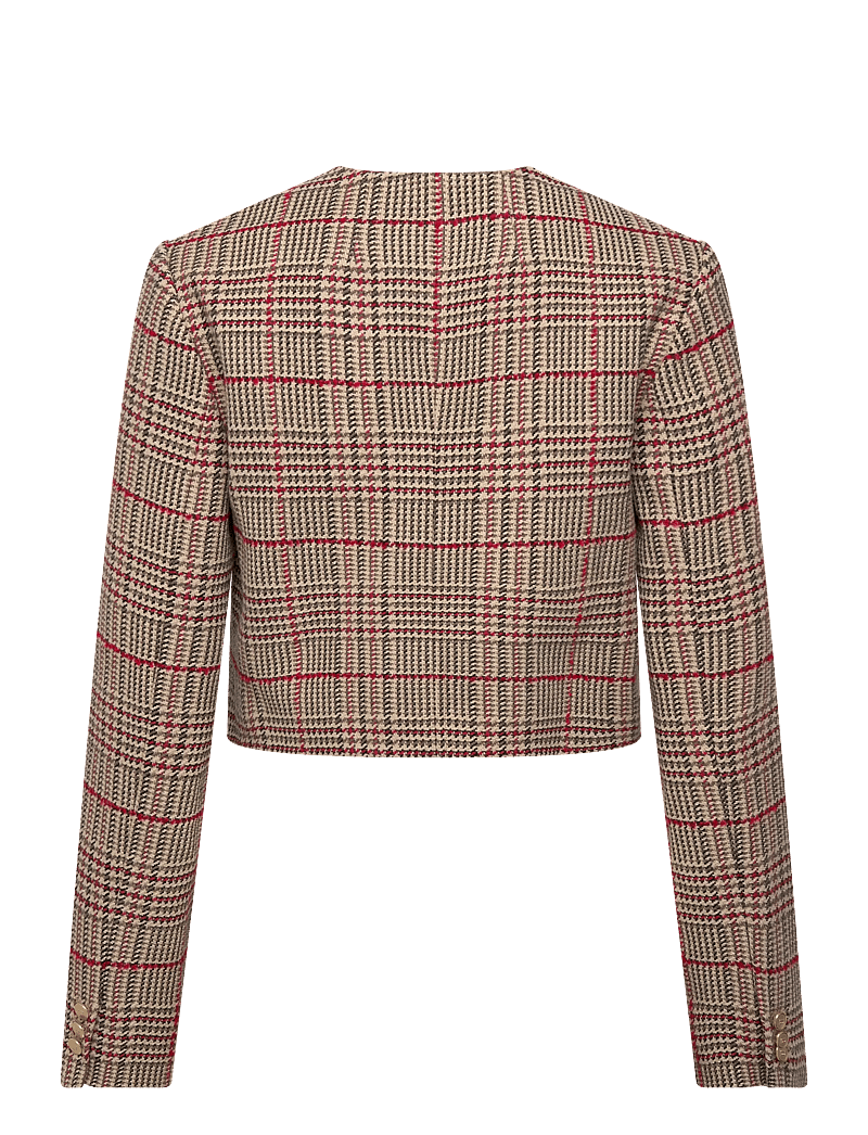Tommy Hilfiger - TWEED LADY JACKET - bouclés - red/ grey check - 2