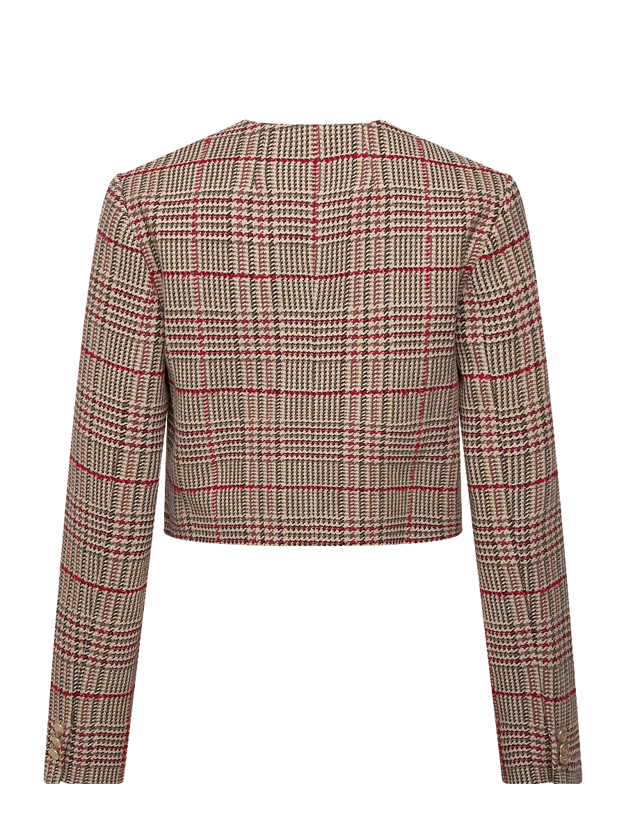 Tommy Hilfiger - TWEED LADY JACKET - bouclé - red/ grey check - 2
