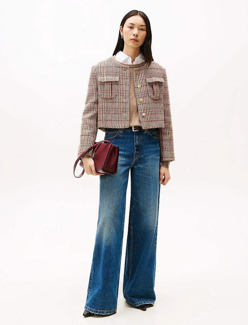 Tommy Hilfiger - TWEED LADY JACKET - bouclés stiilis jakid - red/ grey check - 2