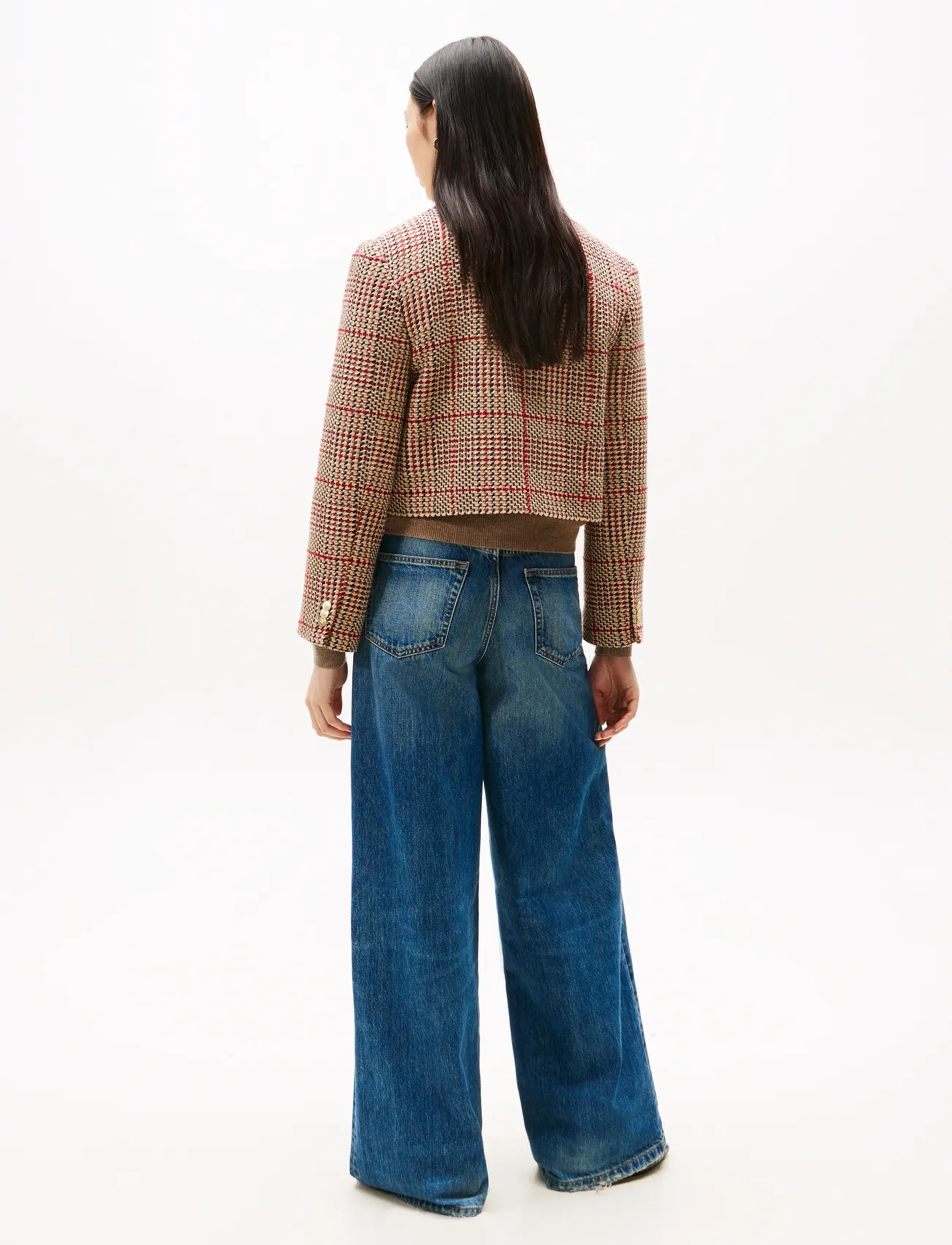 Tommy Hilfiger - TWEED LADY JACKET - bouclés stiilis jakid - red/ grey check - 4