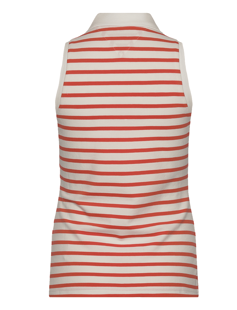 Tommy Hilfiger - 1985 SLIM SS POLO - poloshirts - classic breton ecu/ orange - 2