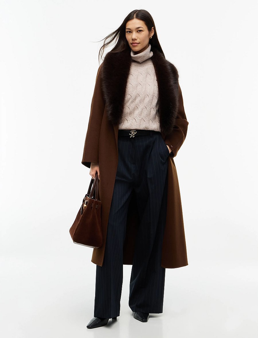 Tommy Hilfiger - SOFT WOOL CABLE ROLL-NK LS SWT - rollkragenpullover - light camel heather - 4