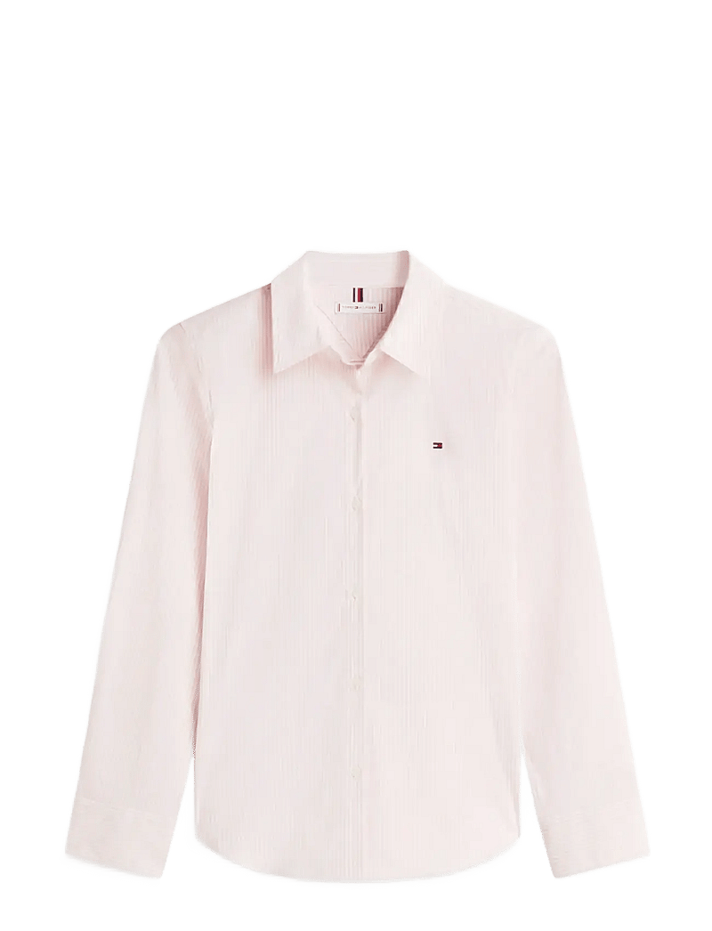 Tommy Hilfiger - ESS POPLIN REGULAR SHIRT - langærmede skjorter - classic ithaca stp bonita pink - 1