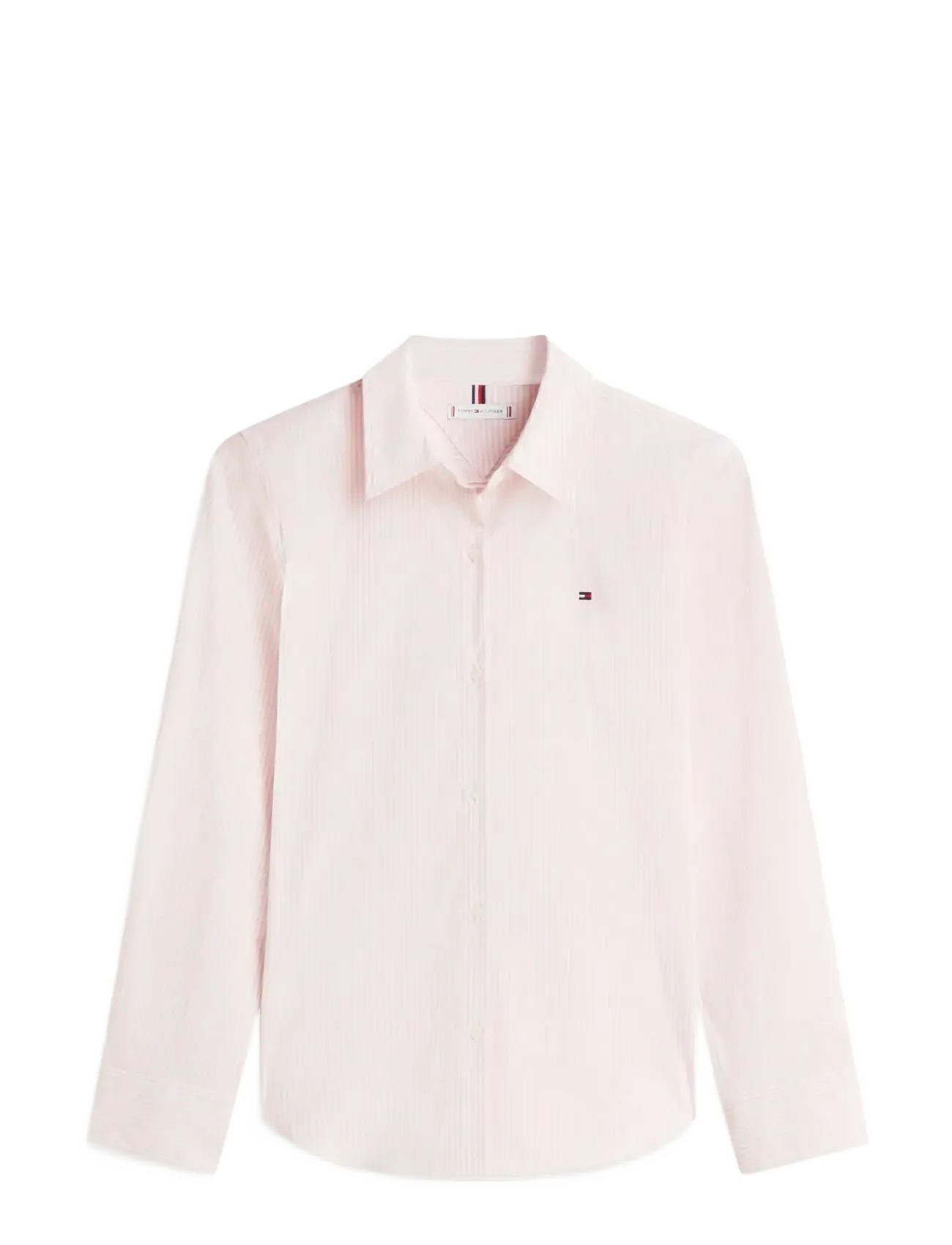 Tommy Hilfiger ESS POPLIN REGULAR SHIRT - Langärmlige Hemden - CLASSIC ITHACA STP BONITA PINK / pink/rose