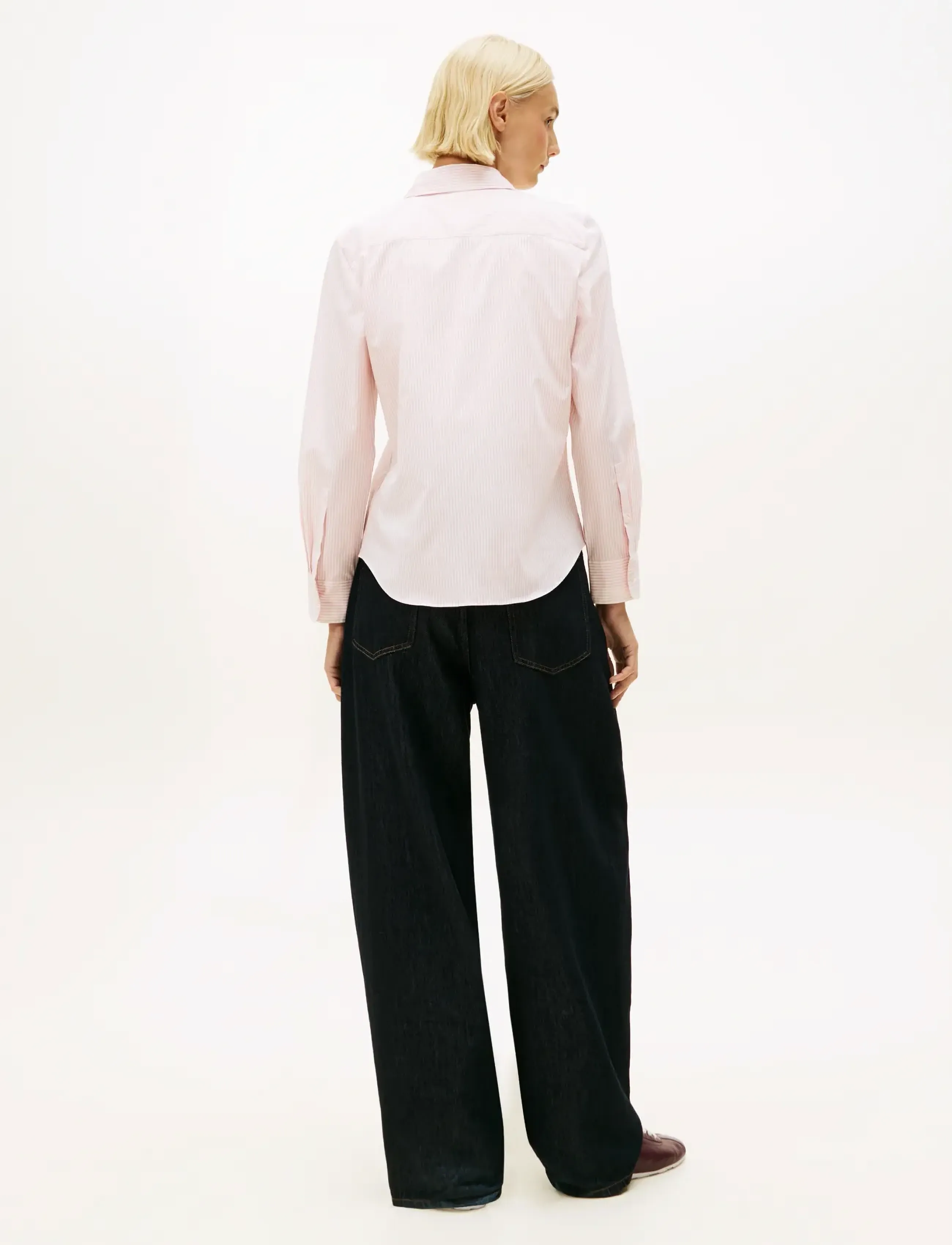 Tommy Hilfiger - ESS POPLIN REGULAR SHIRT - pikkade varrukatega särgid - classic ithaca stp bonita pink - 3