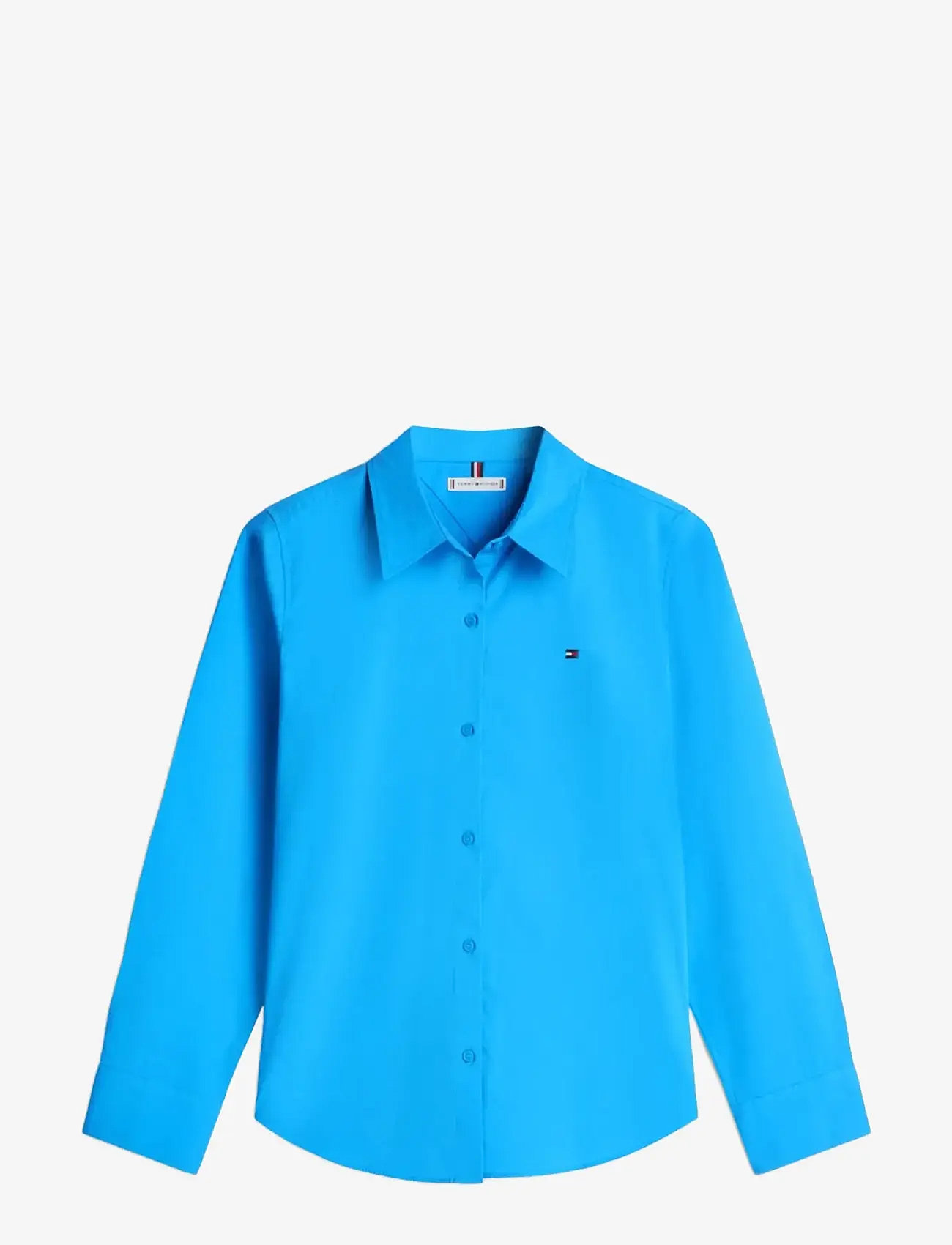 Tommy Hilfiger - ESS POPLIN REGULAR SHIRT - långärmade skjortor - mesmerizing blue - 1