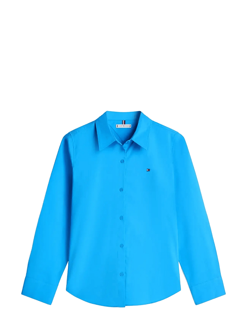 Tommy Hilfiger - ESS POPLIN REGULAR SHIRT - long-sleeved shirts - mesmerizing blue - 1