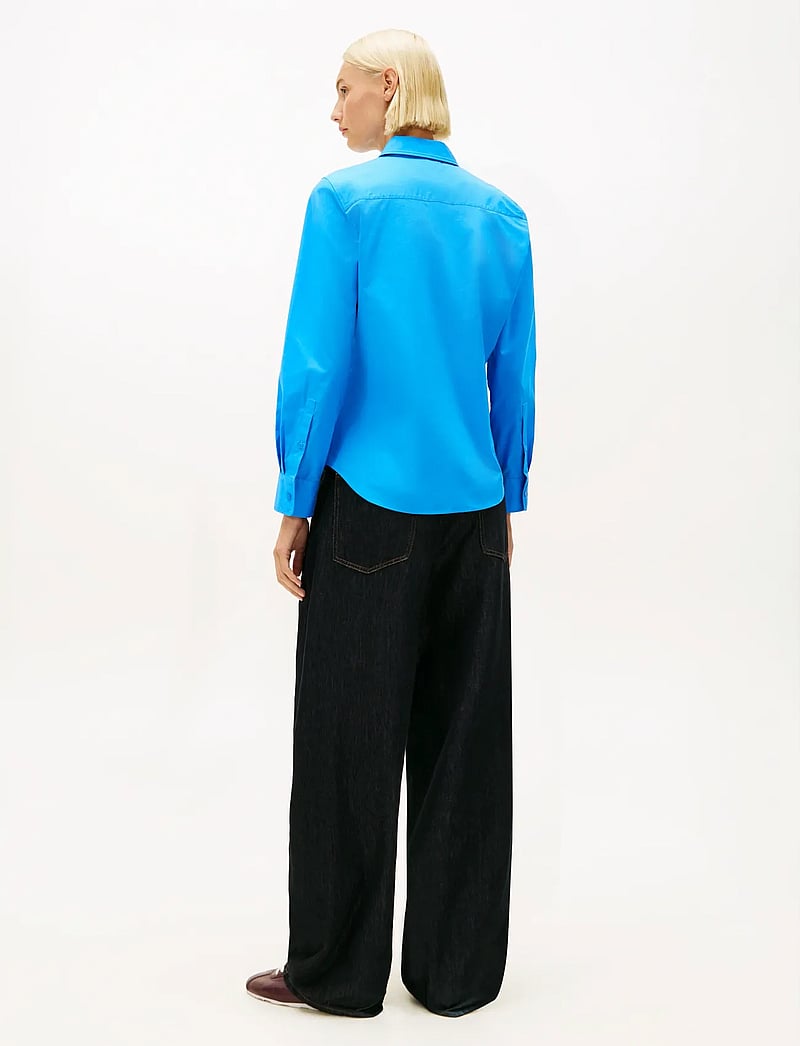 Tommy Hilfiger - ESS POPLIN REGULAR SHIRT - long-sleeved shirts - mesmerizing blue - 3