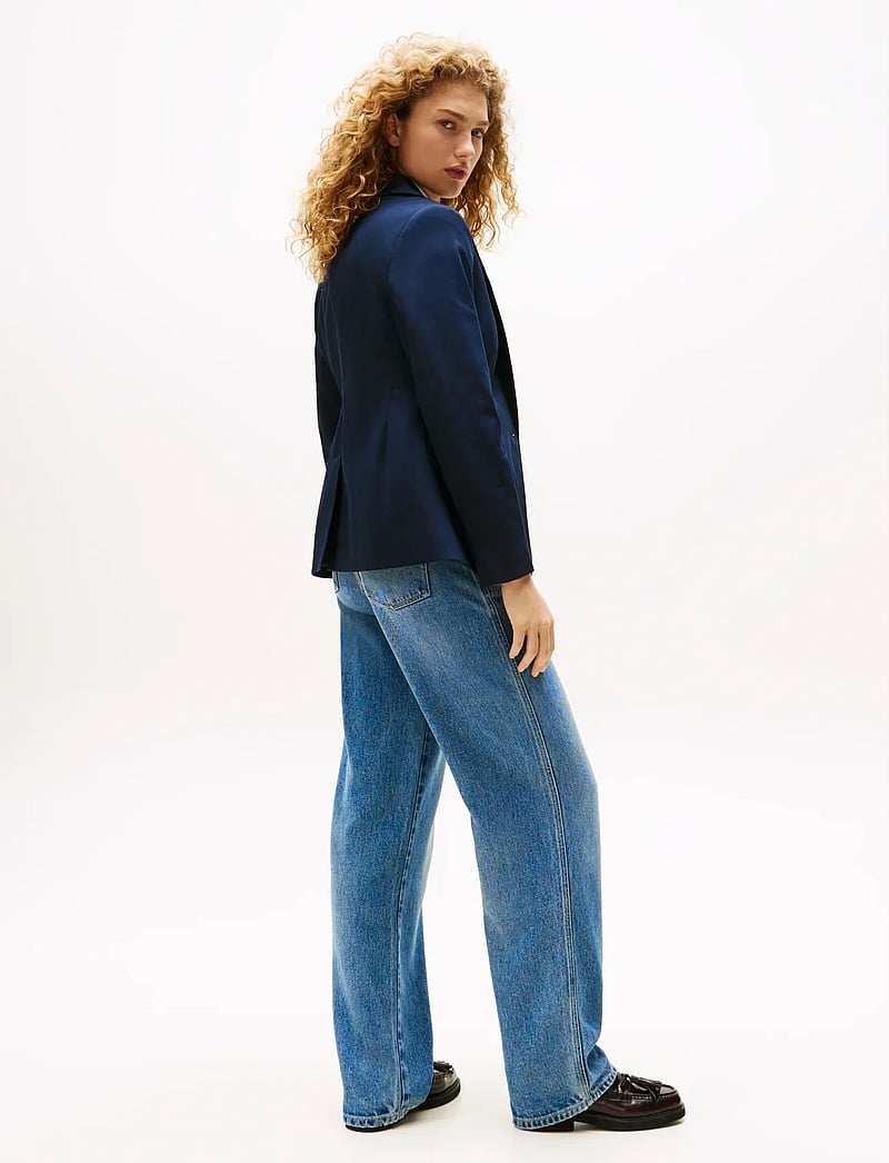 Tommy Hilfiger - PREPPY COTTON SLIM BLAZER - Ühes joones nööpidega bleiserid - dark night navy - 3