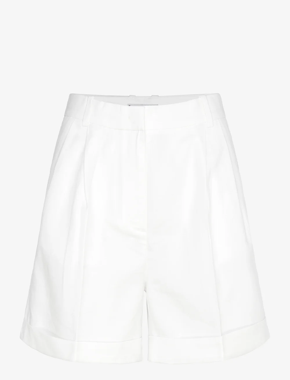 Tommy Hilfiger - LINEN MIX PLEATED SHORT - paper bag shorts - ivory petal - 0