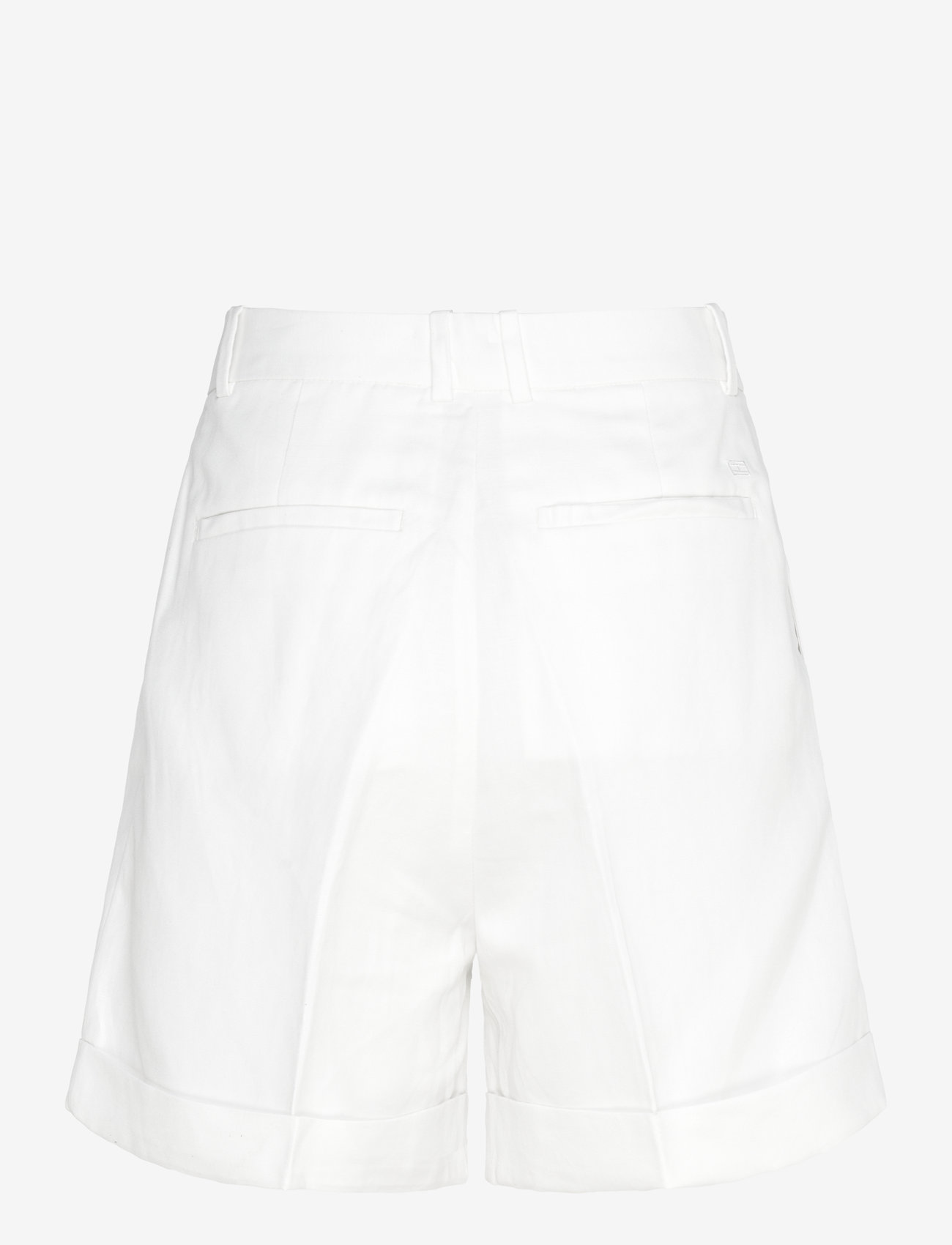 Tommy Hilfiger - LINEN MIX PLEATED SHORT - linneshorts - ivory petal - 1