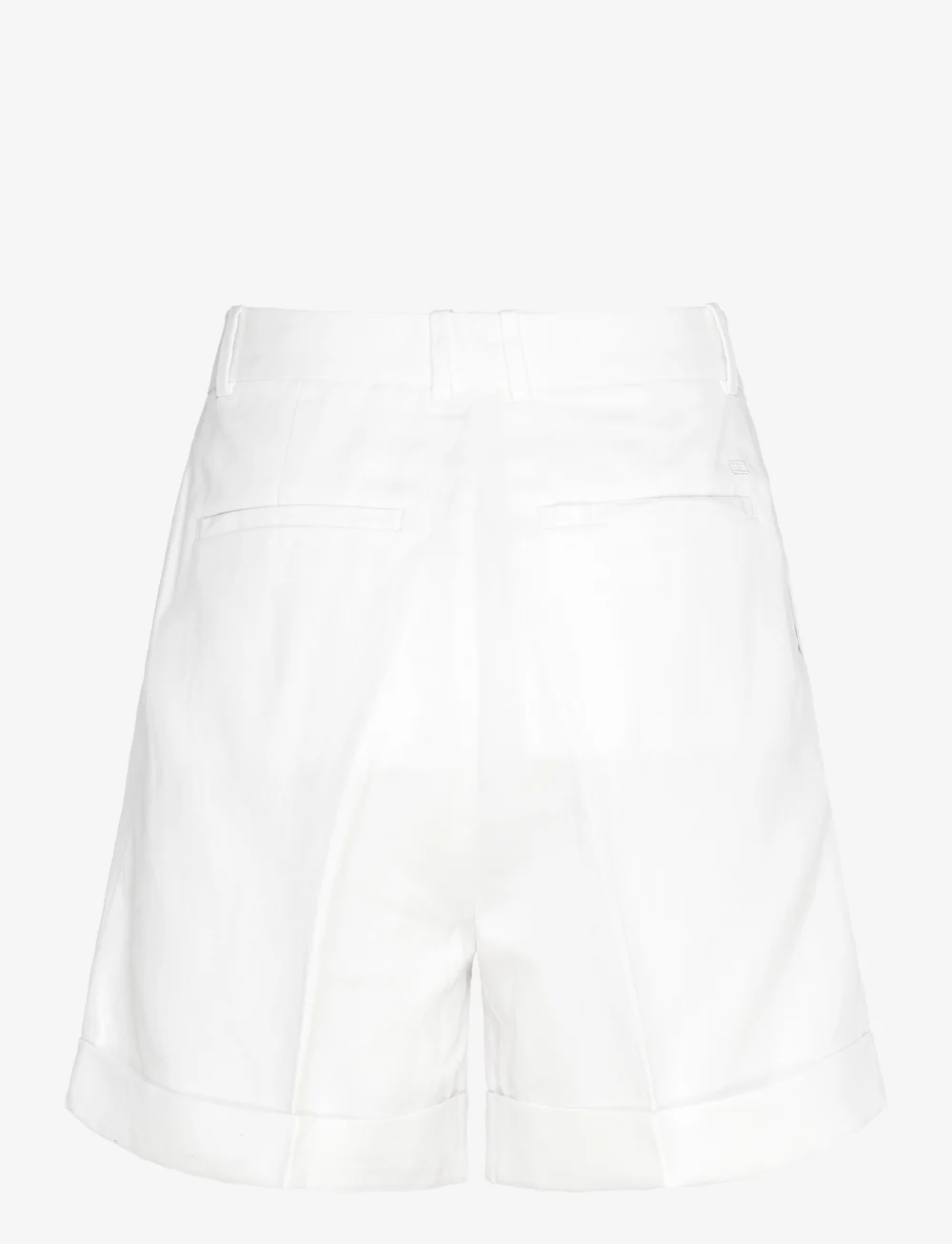 Tommy Hilfiger - LINEN MIX PLEATED SHORT - paper bag shorts - ivory petal - 1