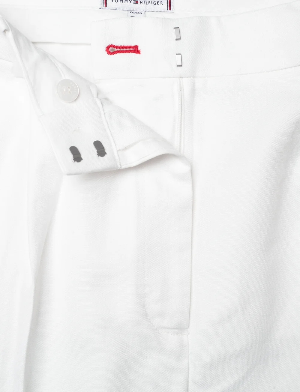 Tommy Hilfiger - LINEN MIX PLEATED SHORT - paper bag shorts - ivory petal - 3