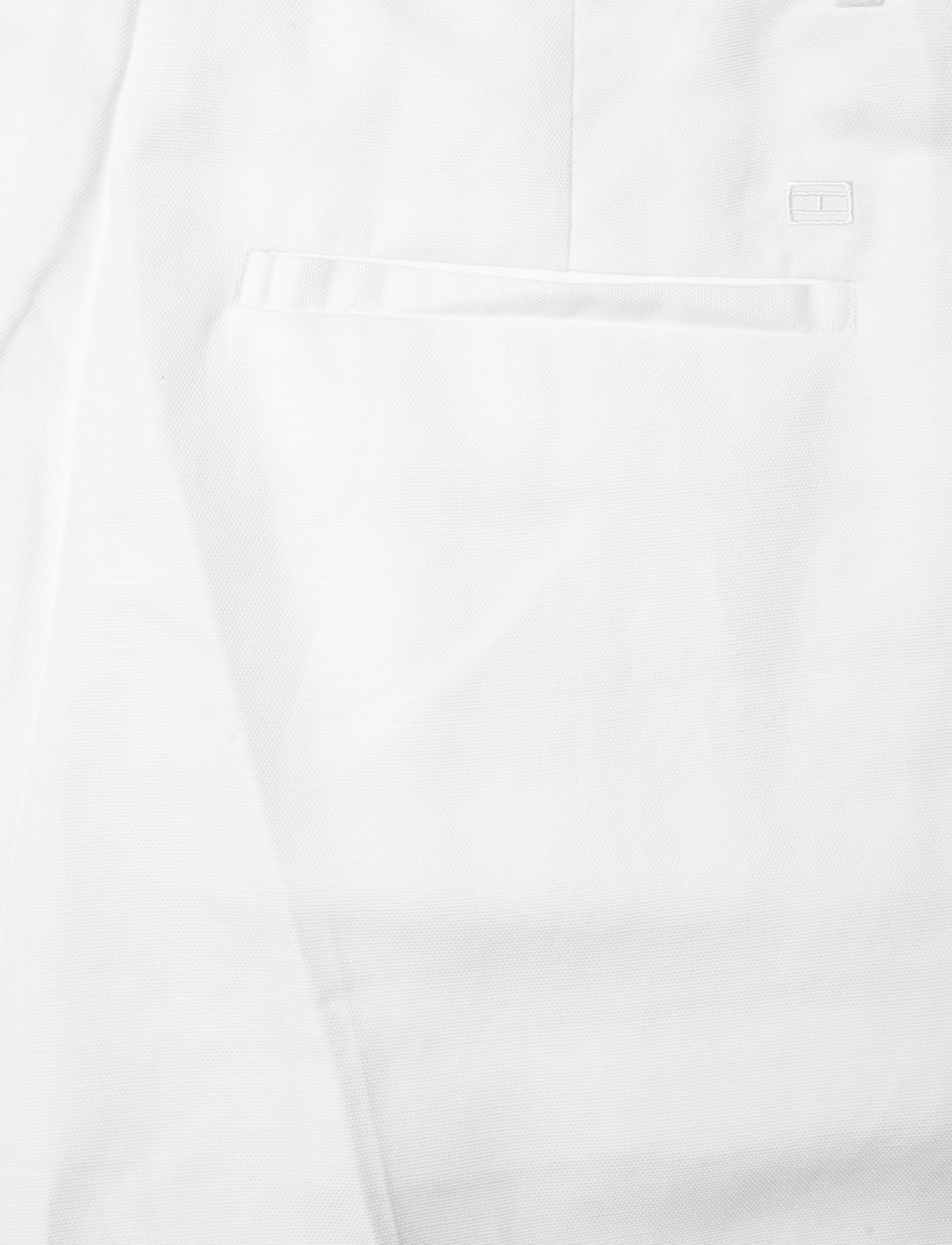 Tommy Hilfiger - LINEN MIX PLEATED SHORT - hørshorts - ivory petal - 4