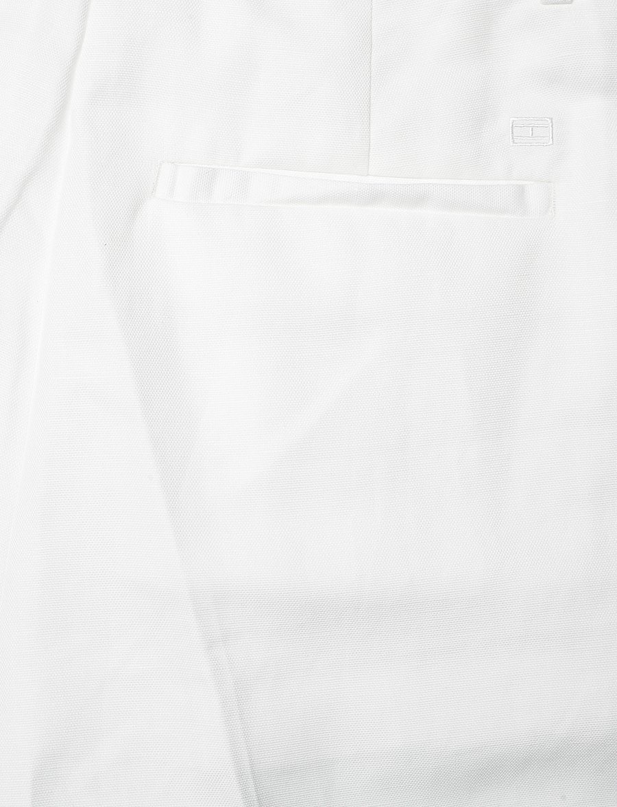 Tommy Hilfiger - LINEN MIX PLEATED SHORT - hørshorts - ivory petal - 4