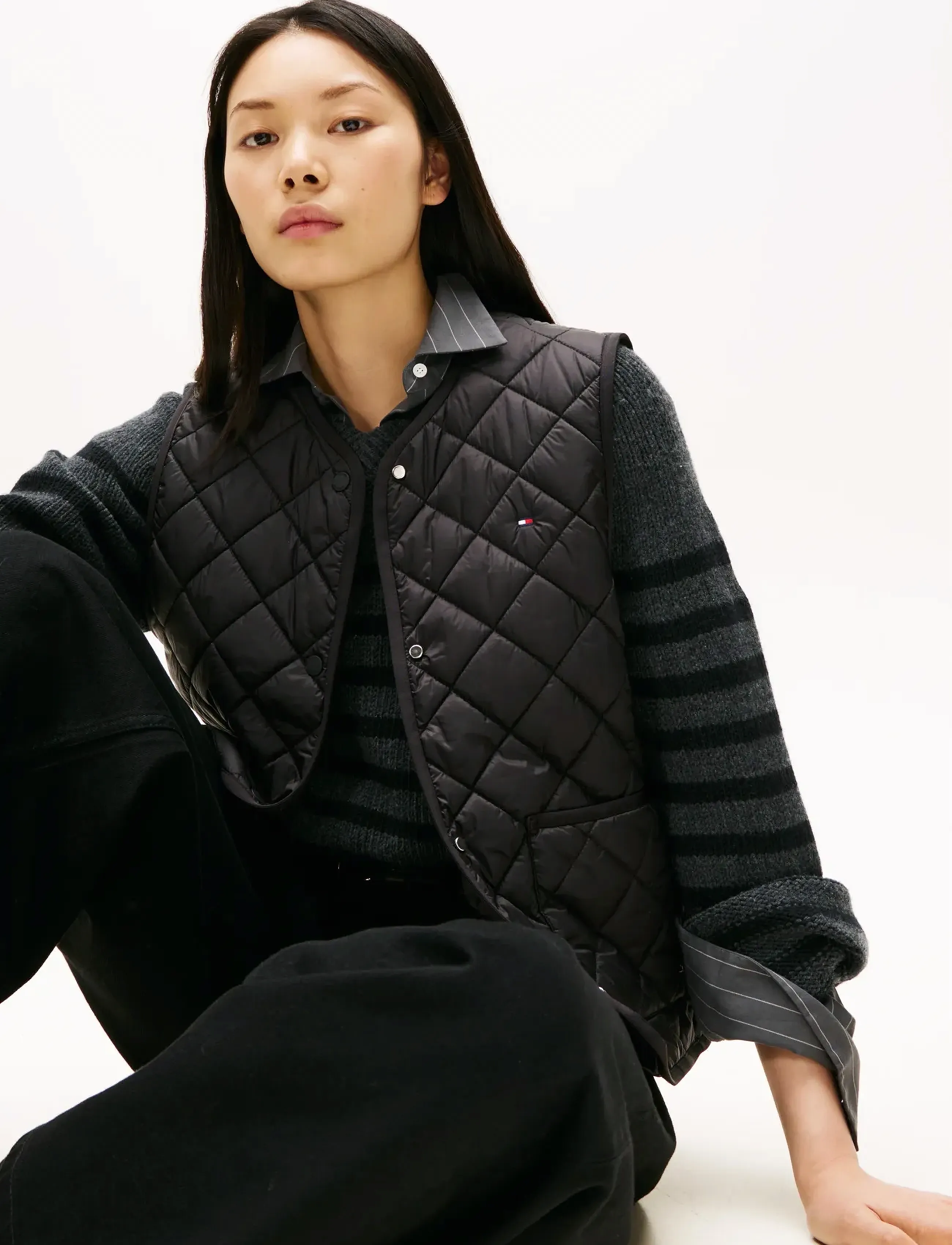 Tommy Hilfiger - LW PADDED REG QUILTED VEST - frühlingsjacken - black - 4
