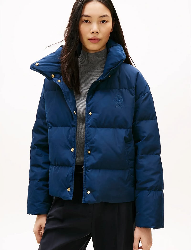 Tommy Hilfiger - CREST MW DOWN REG JACKET - winterjacken - dark night navy - 0