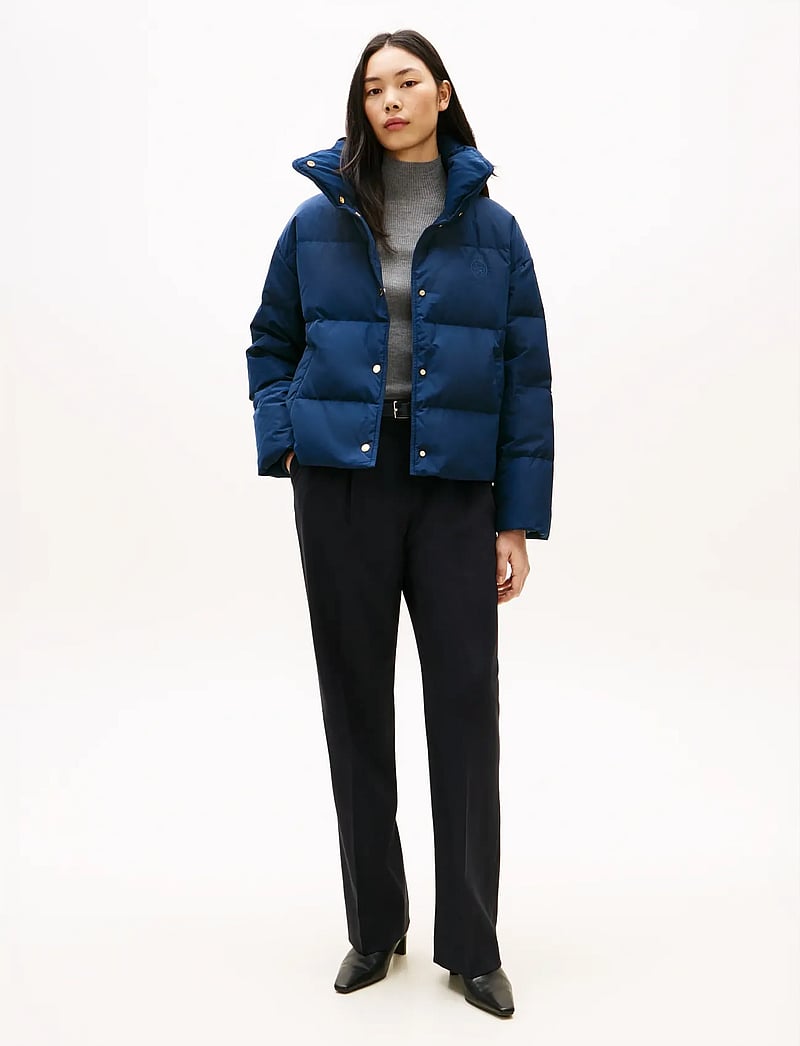 Tommy Hilfiger - CREST MW DOWN REG JACKET - winterjacken - dark night navy - 2