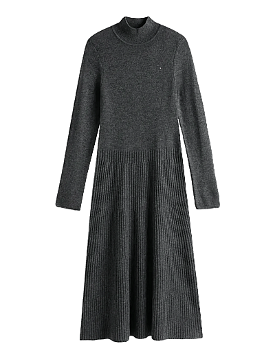 tommy hilfiger ribbed turtleneck sweater dress Tommy Jeans Turtleneck Sweater Dress