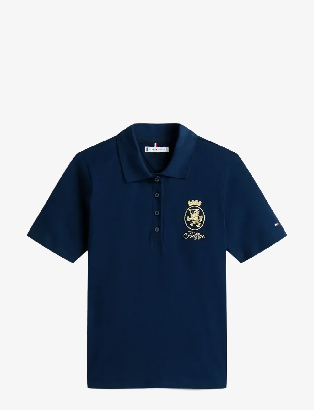 Tommy Hilfiger - GOLD CREST REG SS POLO - poloshirts - dark night navy - 1
