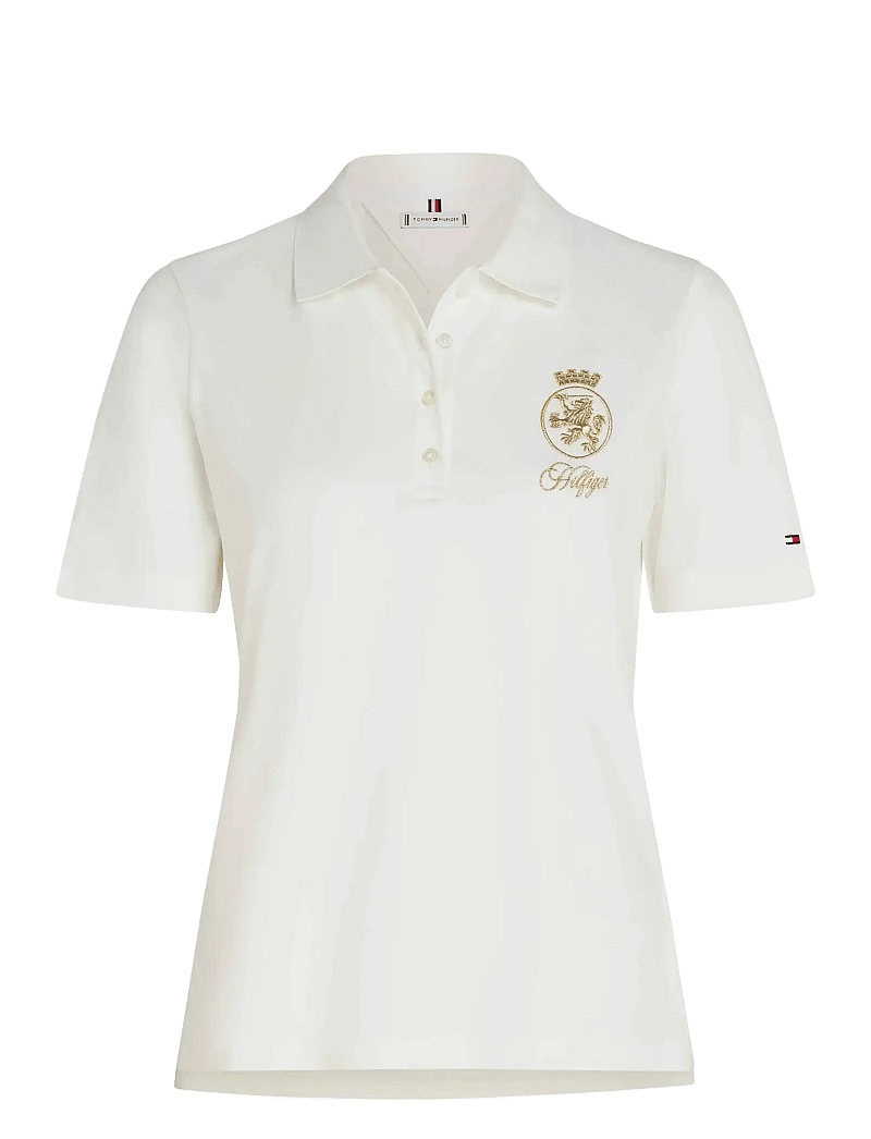 Tommy Hilfiger - GOLD CREST REG SS POLO - pikéer - ecru - 1