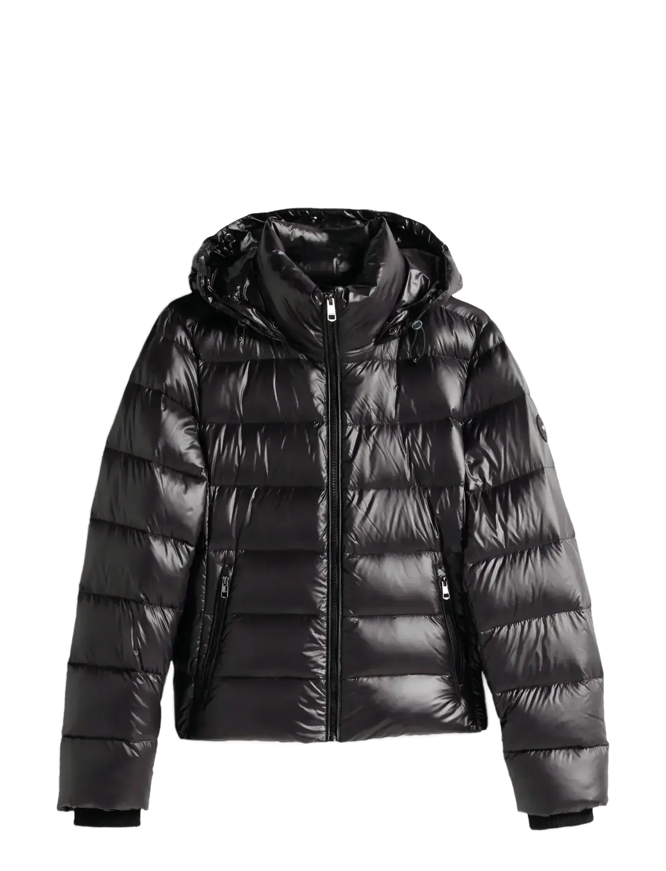 Tommy Hilfiger - GLOSS HW DOWN SLIM JACKET W FUR - talvitakit - black - 2