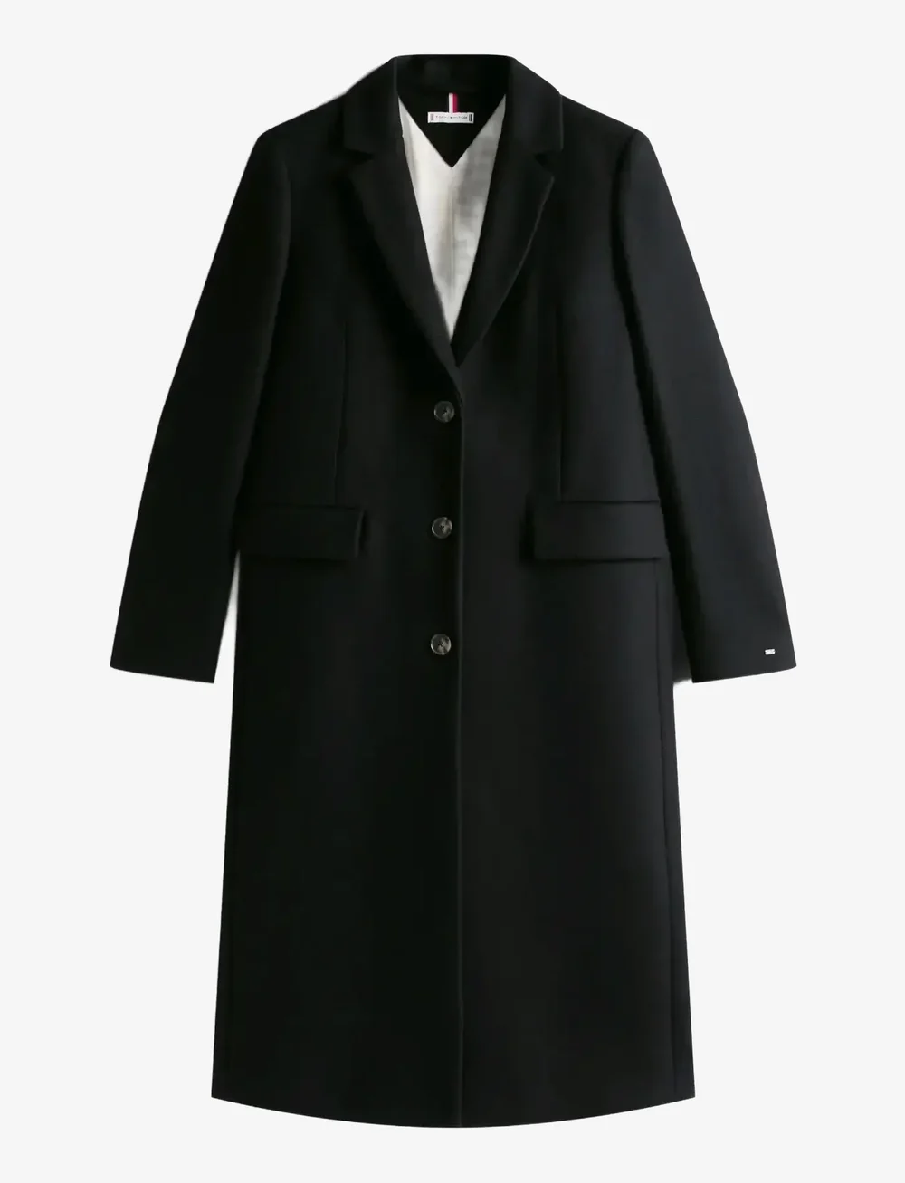 Tommy Hilfiger - CLASSIC SB WOOL REG MAXI COAT - ullkåper - black - 1